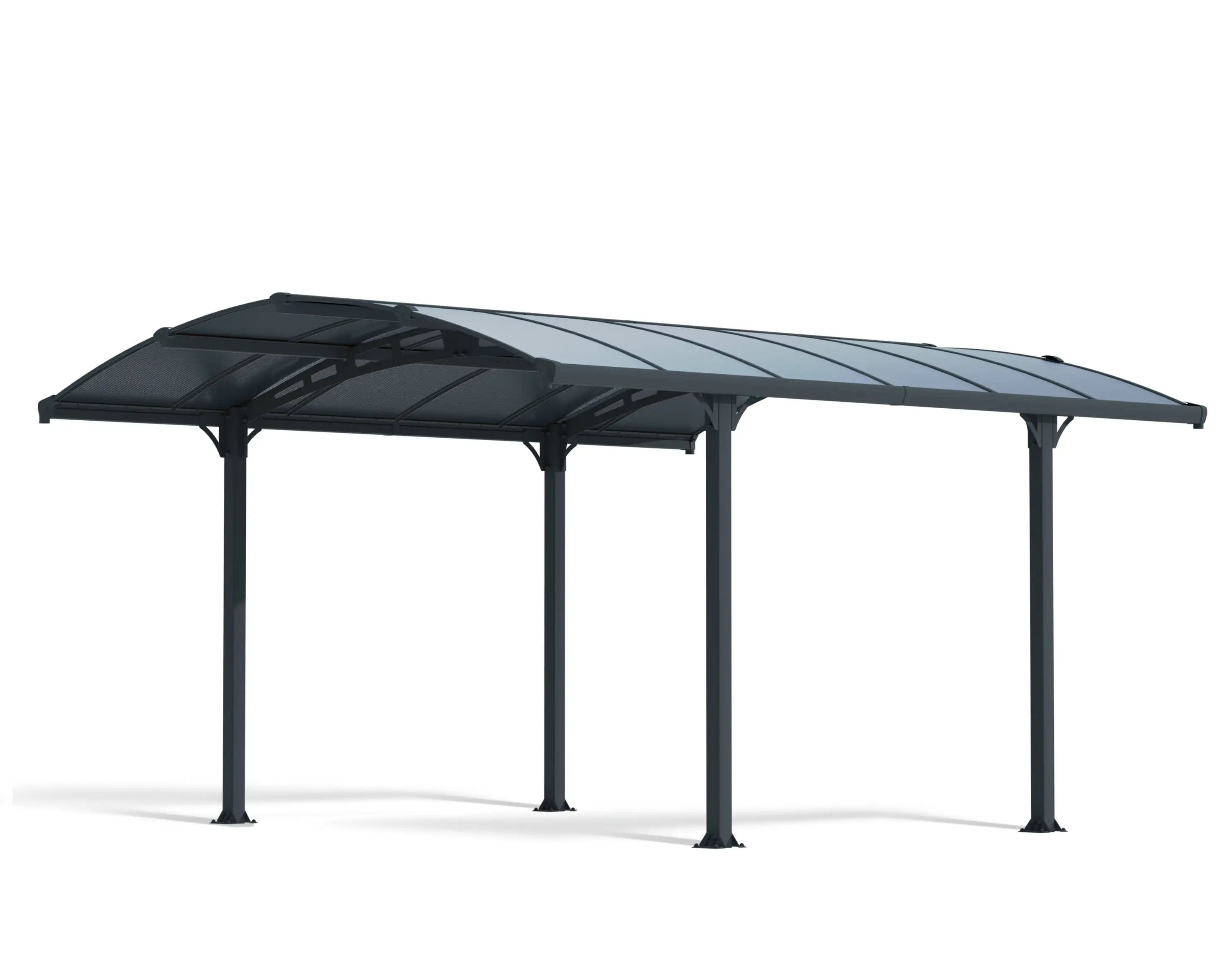 Palram - Canopia Tucson 4300 12' x 14' Polycarbonate/Aluminum Gazebo - Gray