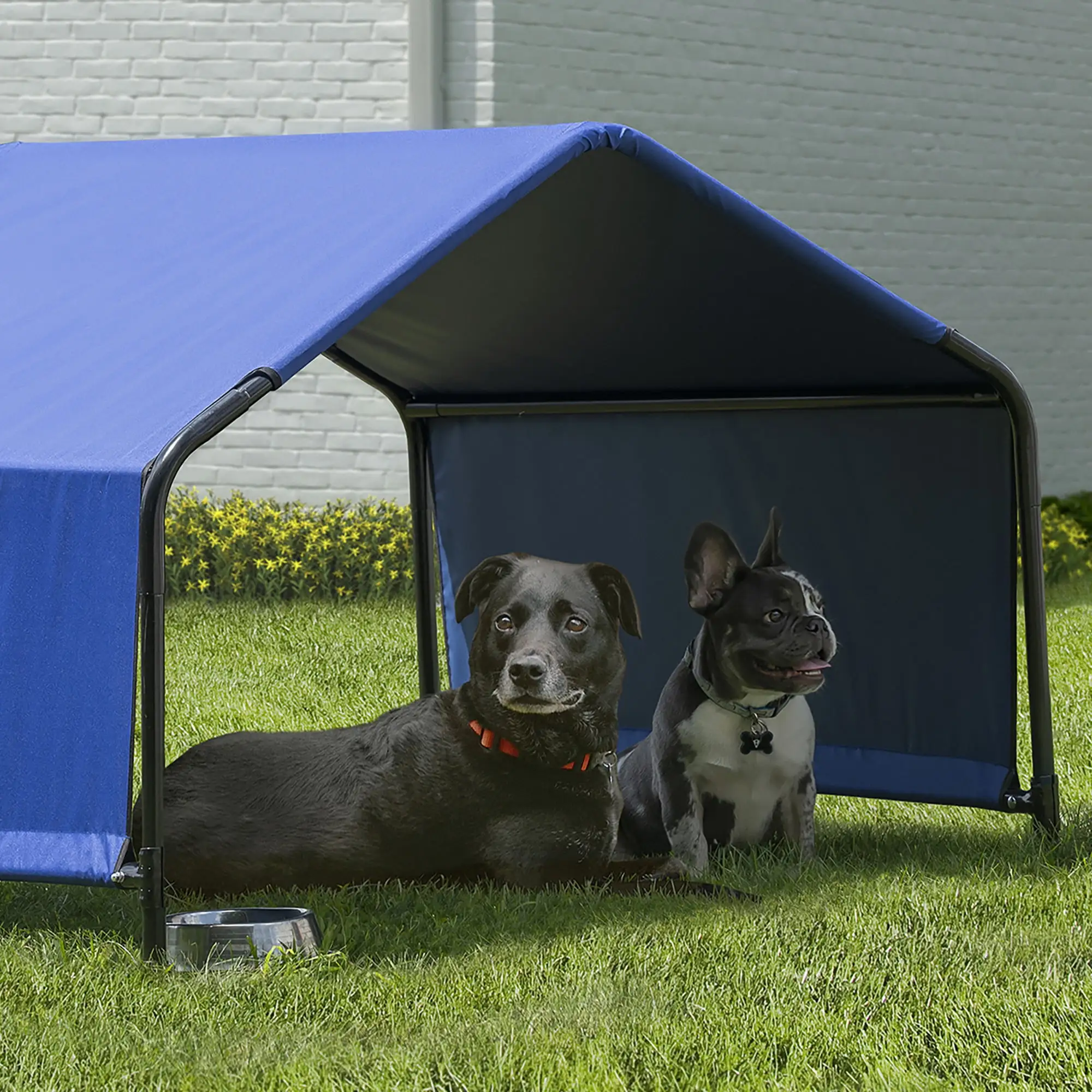 Pet Shelter 4x4x3 ft. Shade Tent for Dogs. Cats. Animals - Blue. Medium