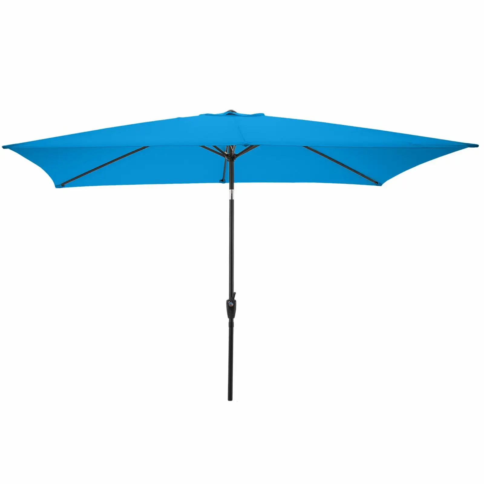 Pure Garden 10ft Rectangular Patio Umbrella. Red