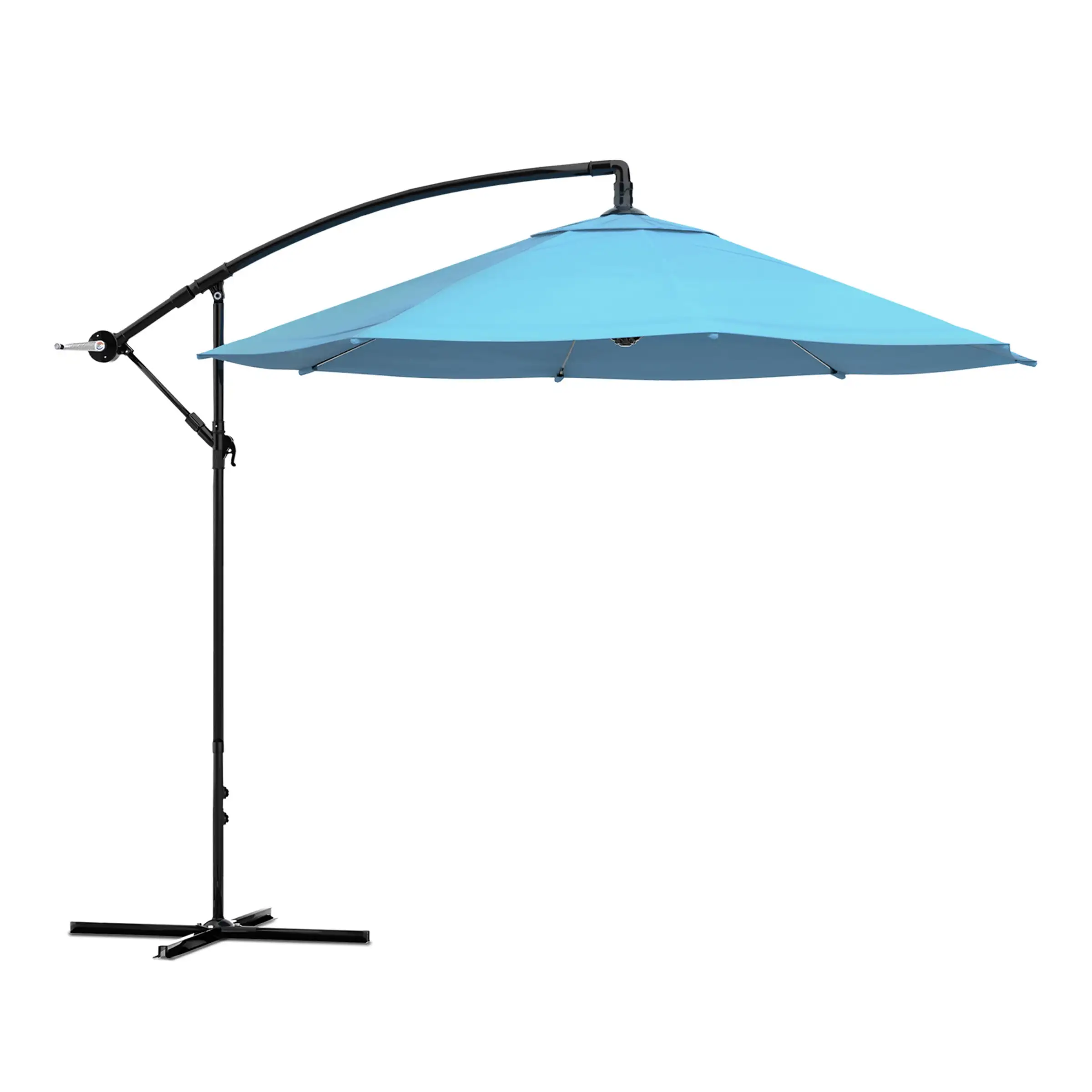 Pure Garden Offset 10-ft. Aluminum Hanging Patio Umbrella