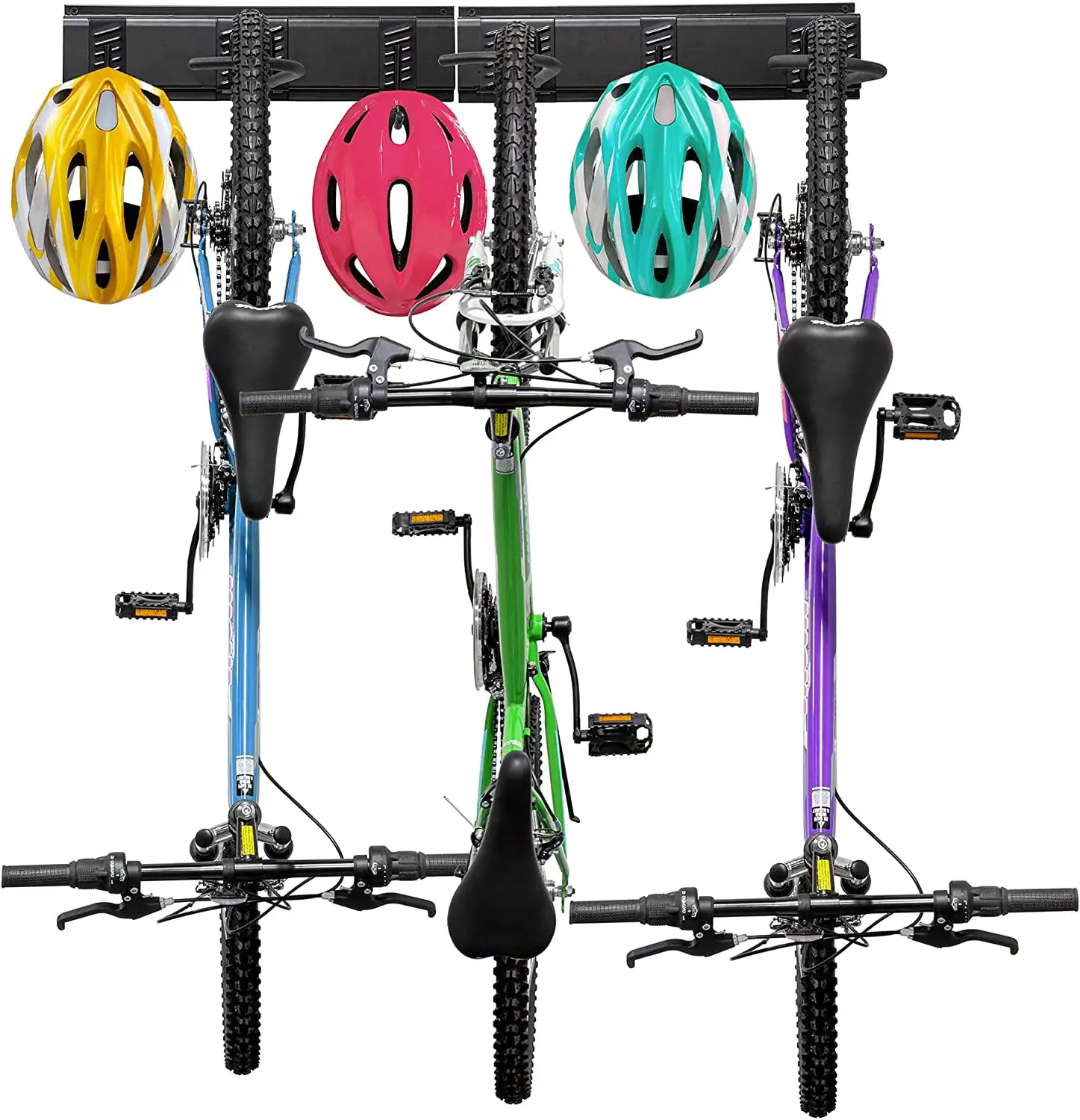 RaxGo Garage Bike Rack Wall Mount Bicycle Storage Hanger with 3 Adjustable Hooks