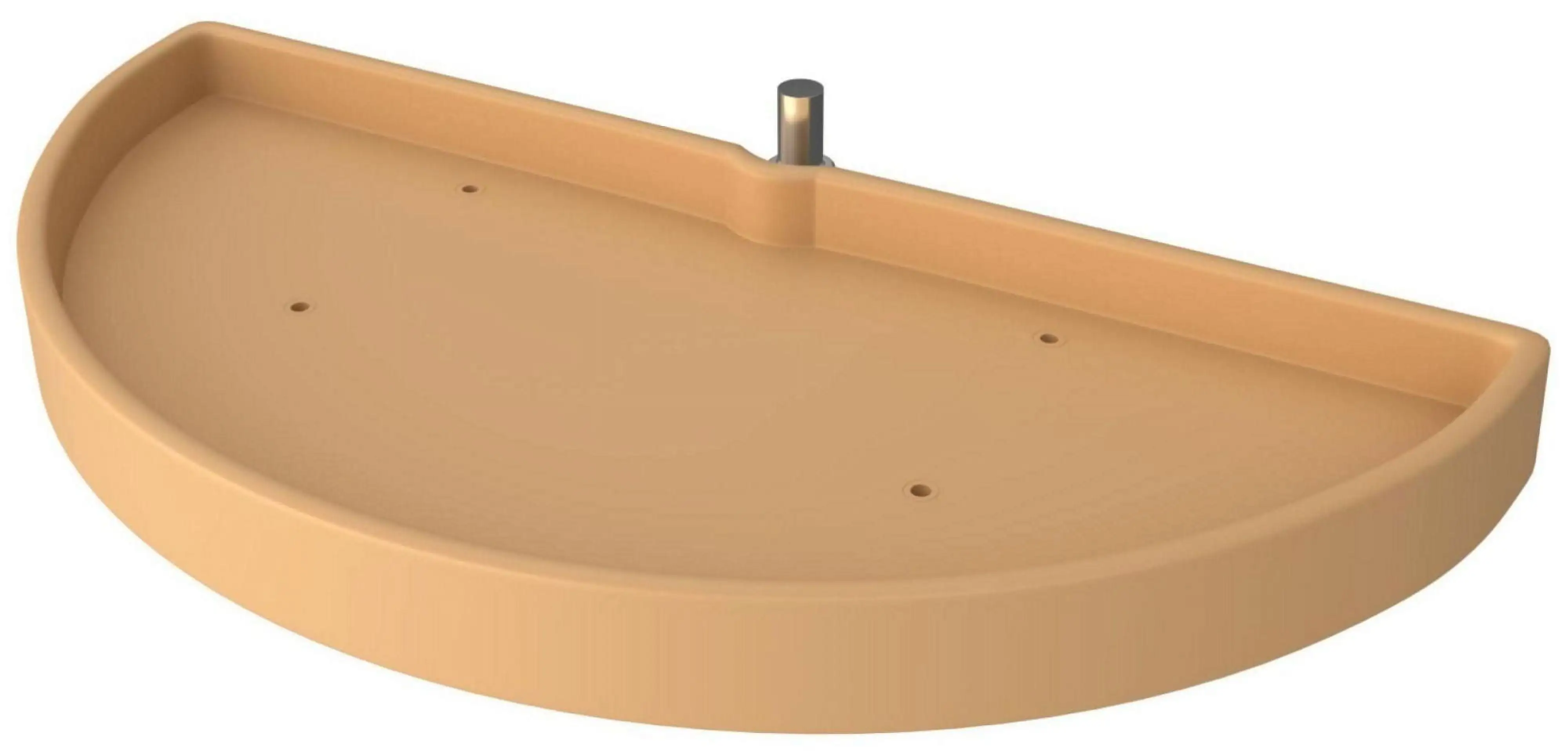 Rev-A-Shelf 6881-33-52 Classic Plastic 1-Shelf 33 Half Moon Lazy Susan For Blind Corner