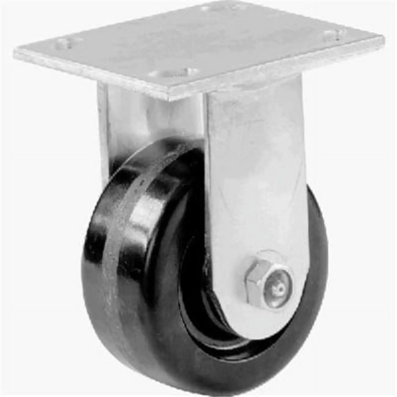 Richelieu Hardware F27116 Industrial Black Phenolic Casters - Fixed - 5 31/32 Wheel Diameter