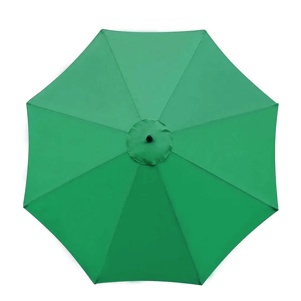 Rinhoo Garden Umbrella Top Waterproof Patio Replacement Top Polyester Outdoor Sunshade Canopy Cover. Dark Green