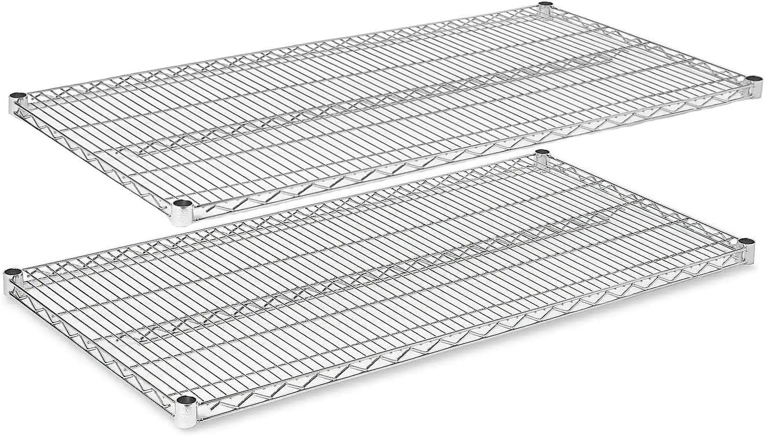 SQTYBN Chrome Wire Shelving |Pack of 2 Shelves| Heavy Duty NSF Shelves (18''W x 72''L)