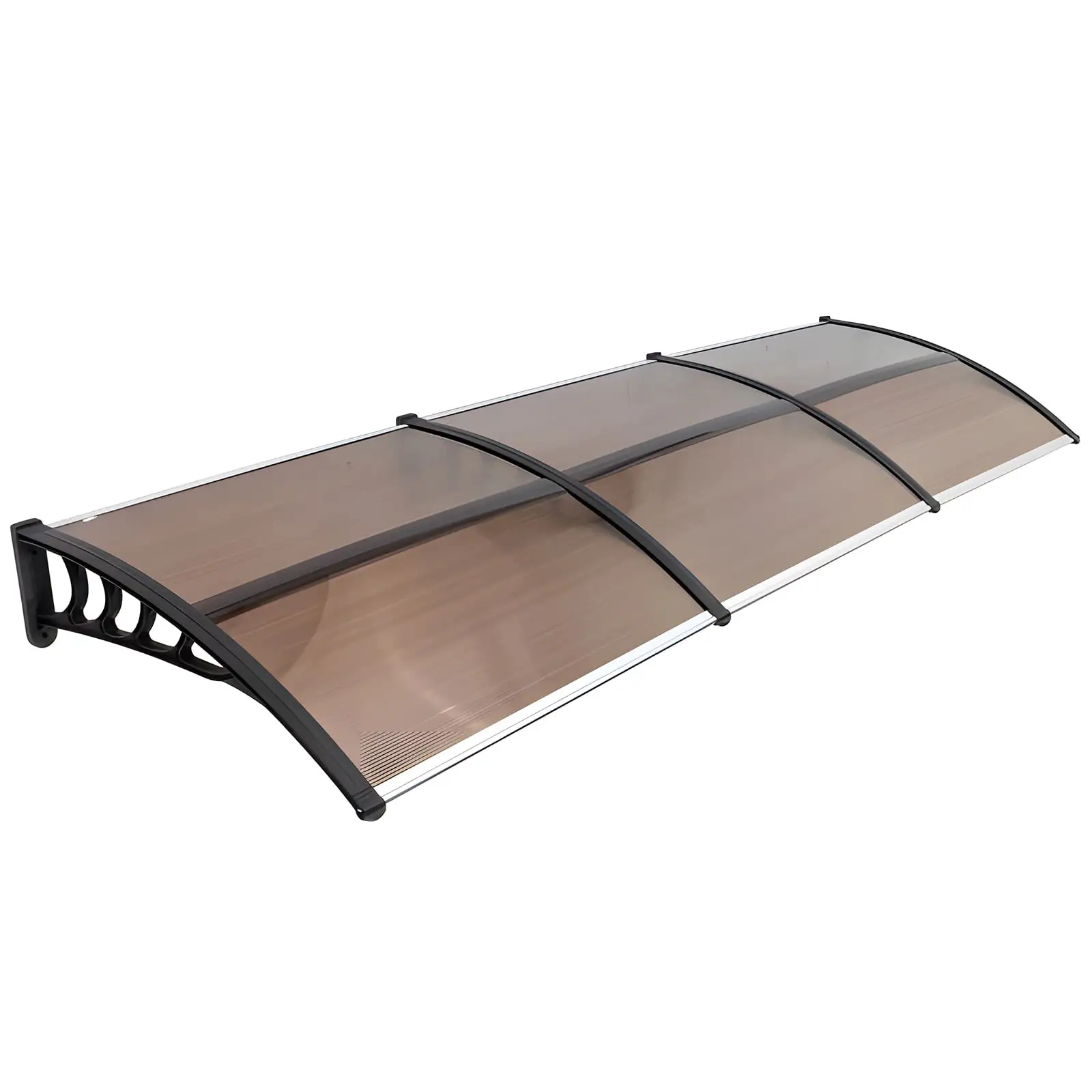 SYTHERS 120x 40 Outdoor Window Awning Door Canopy. Front Door Patio Canopy for UV Snow Sunlight Protection Cover. Brown