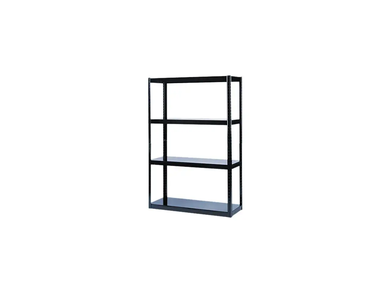 Safco 5246BL Boltless Steel Shelving. 5 Shelves. 48w x 18d x 72h. Black