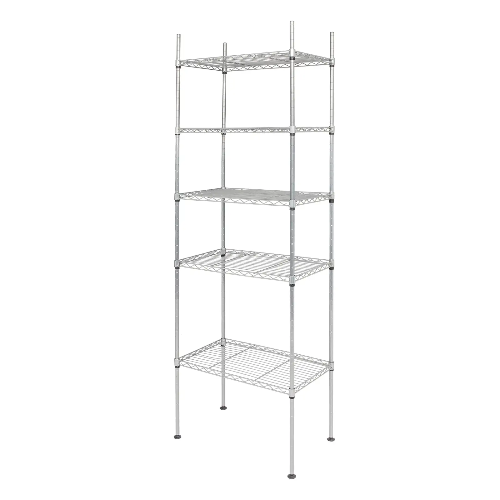 SalonMore Metal Wire Shelving for Garage Kitchen. 19.7 x 11.8 x 59 5-Shelf Storage Rack