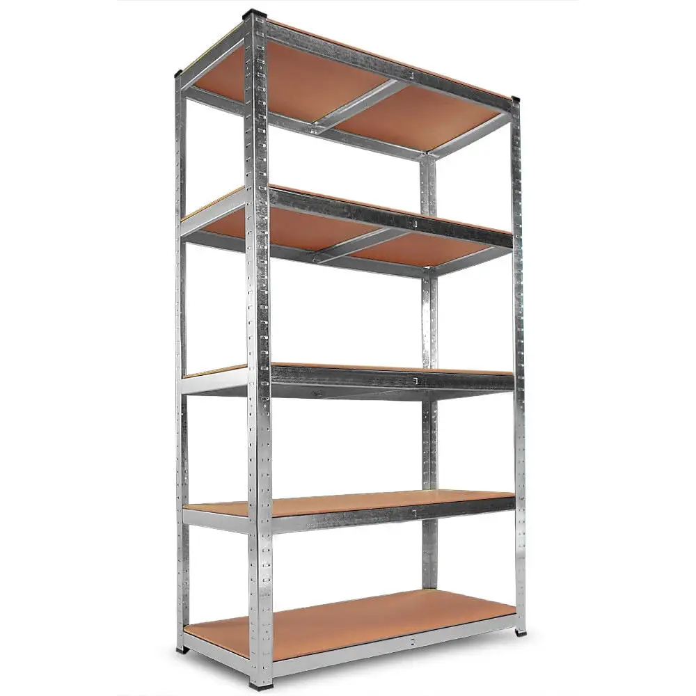 SamyoHome 5 Tier Heavy Duty Steel Shelving Unit. Garage Storage Rack Silver 11.8W x 29.5D x 59H