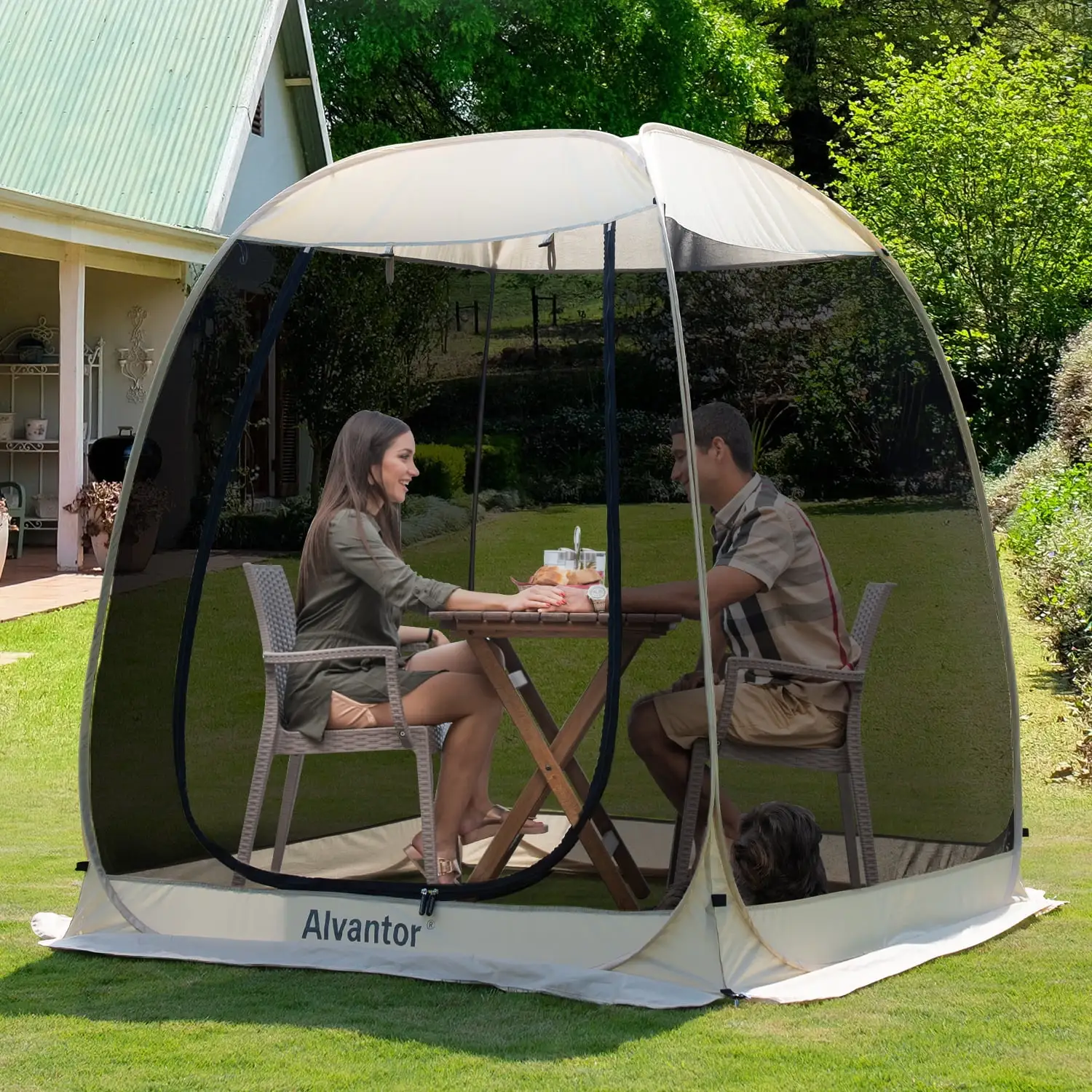 Screen House Tent Gazebo Pop Up Instand Canopy 6'X6'