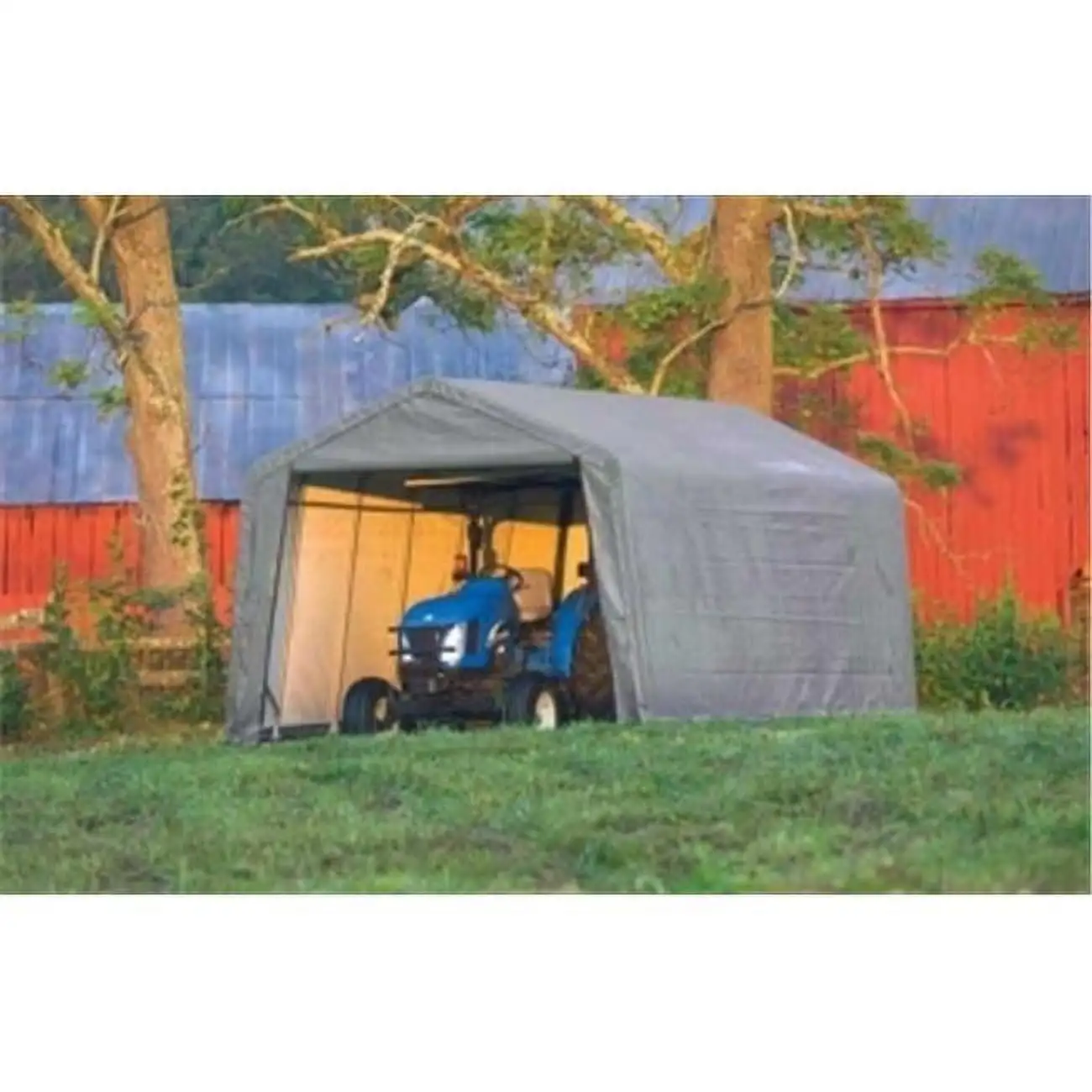 ShelterLogic 12'x24'x8' Peak Style Shelter in Green