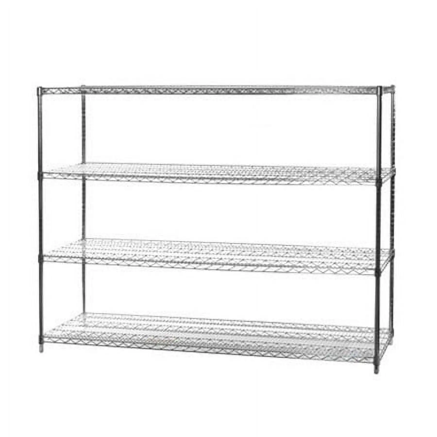 Shelving Inc. 24 d x 60 w x 84 h Chrome Wire Shelving with 4 Shelves