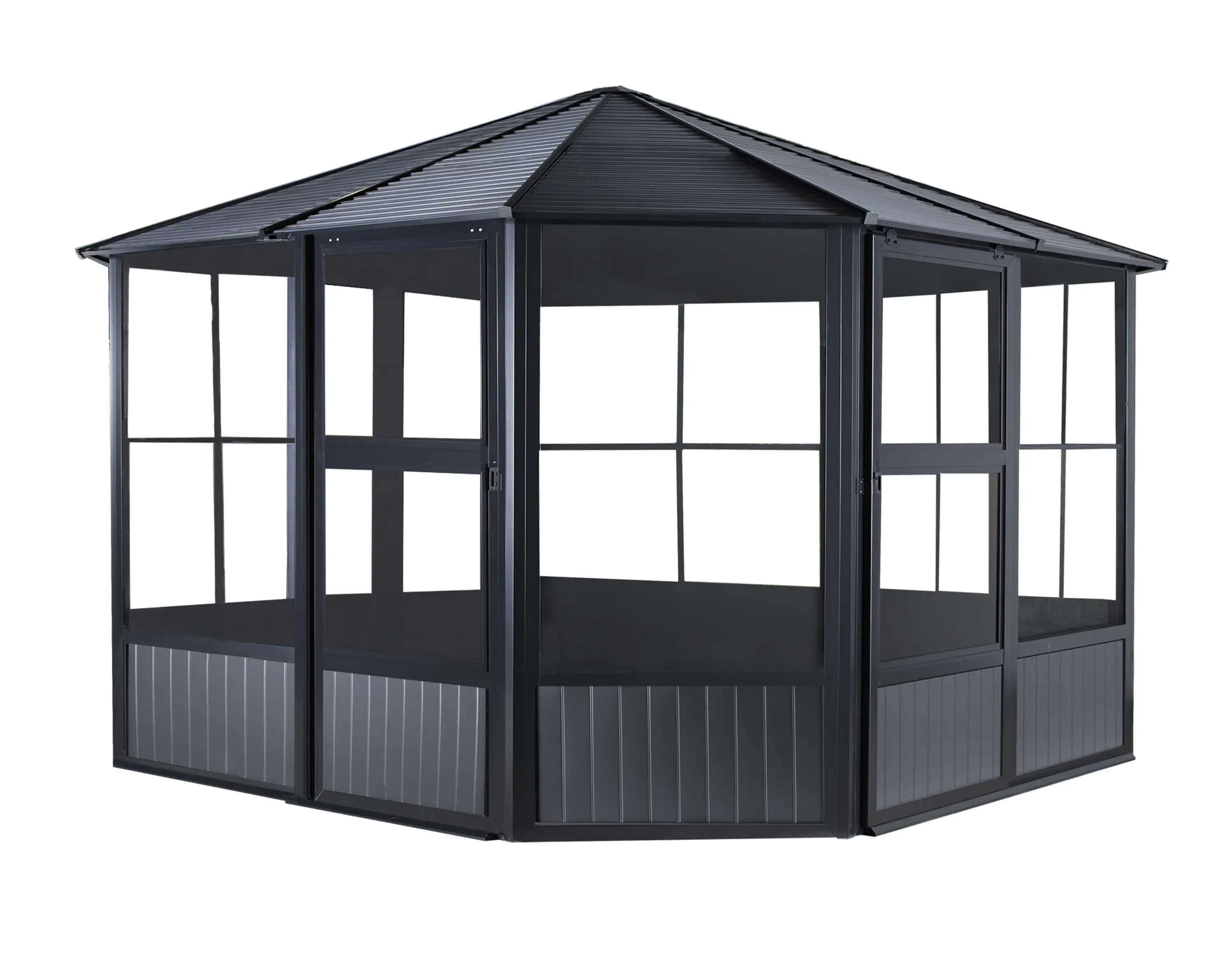 Sojag 442-9162998 12 x 12 ft. Charleston No.93D Solarium Steel Roof