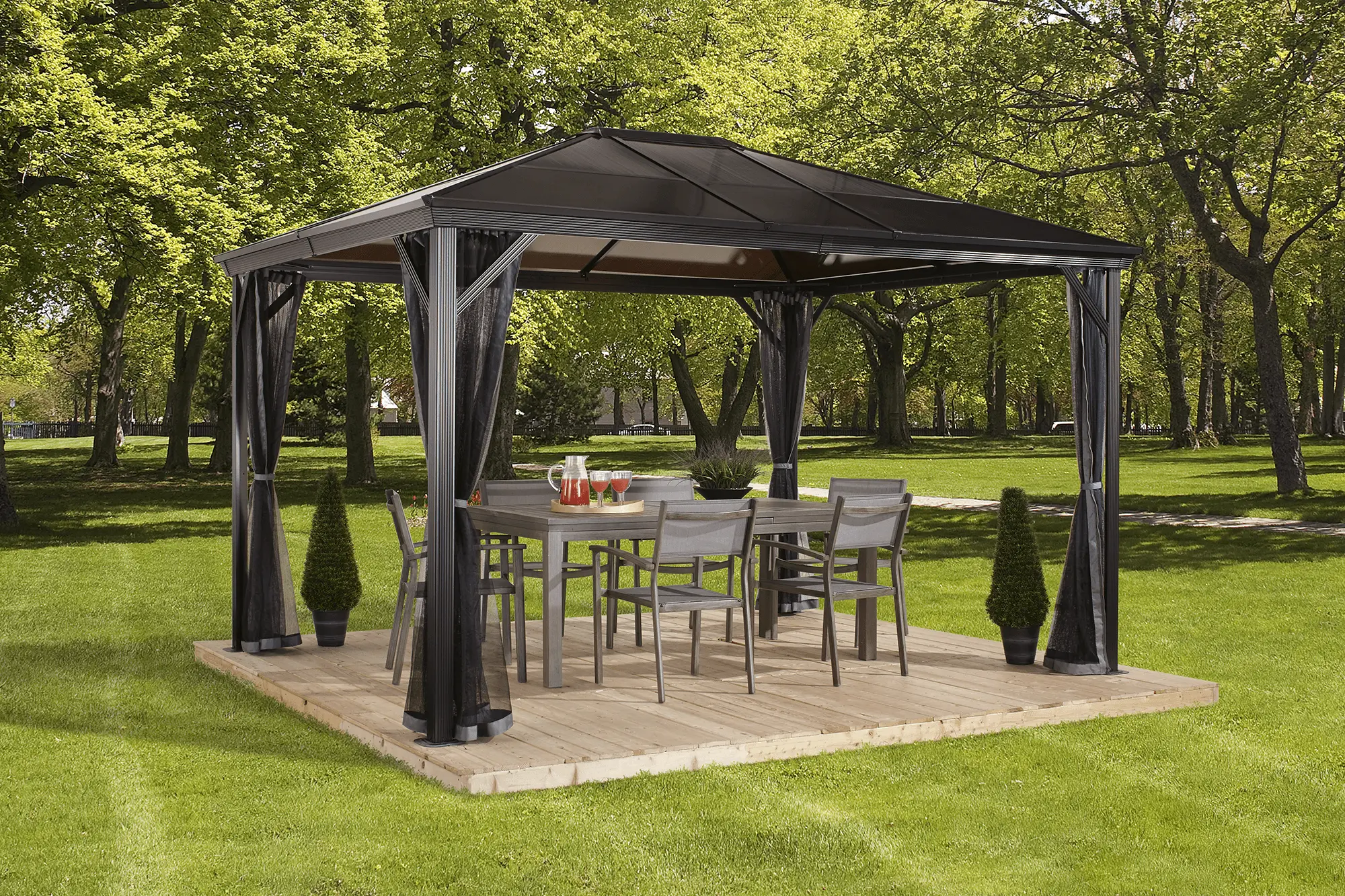 Sojag Verona Gazebo. 10 x 12 ft. Gazebos for Patios and Entertaining