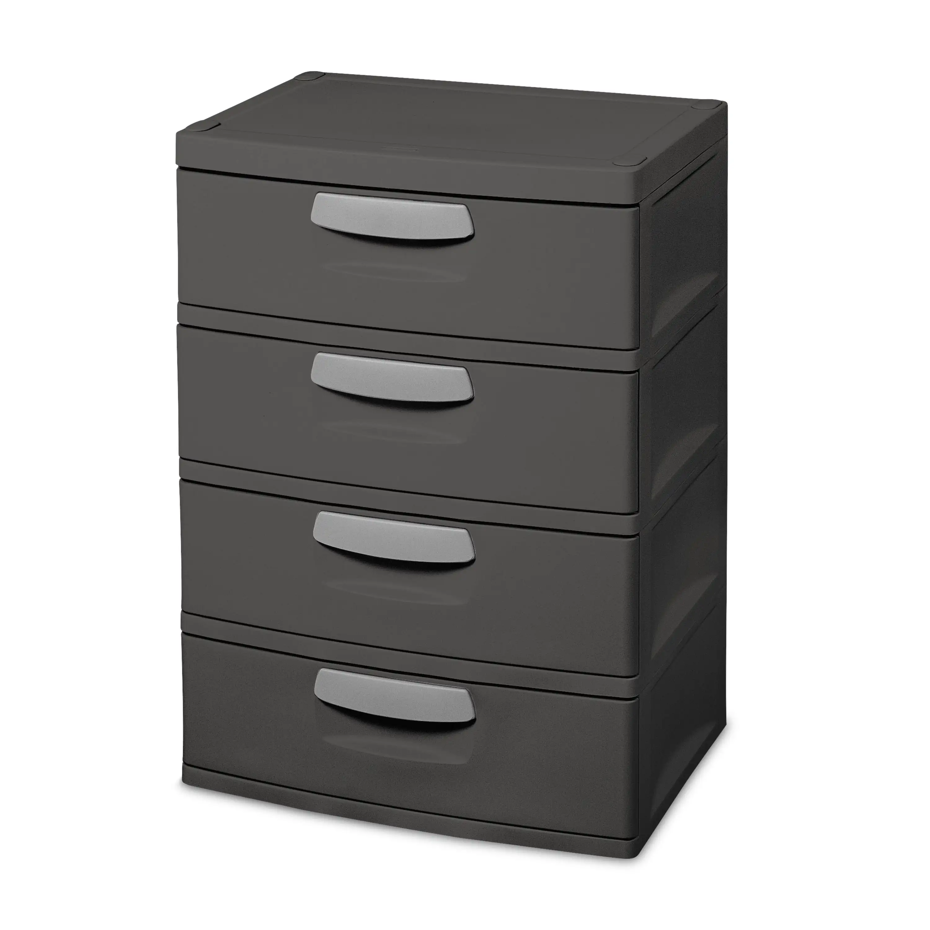 Sterilite 4 Drawer Unit Flat Gray