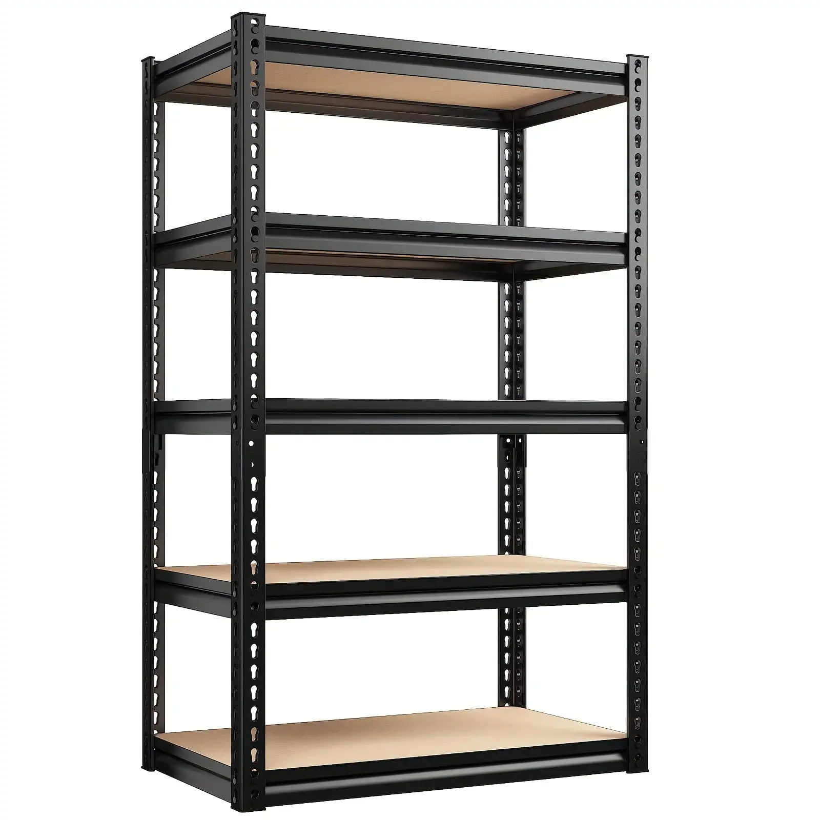 Storage Shelves 5 Tier Garage Shelving Metal Shelves Garage Storage Shelving Unit Load 1550LBS Adjustable Heavy Duty Shelving Garage Shelves Utility Rack Shelf for Pantry Kitchen Warehouse