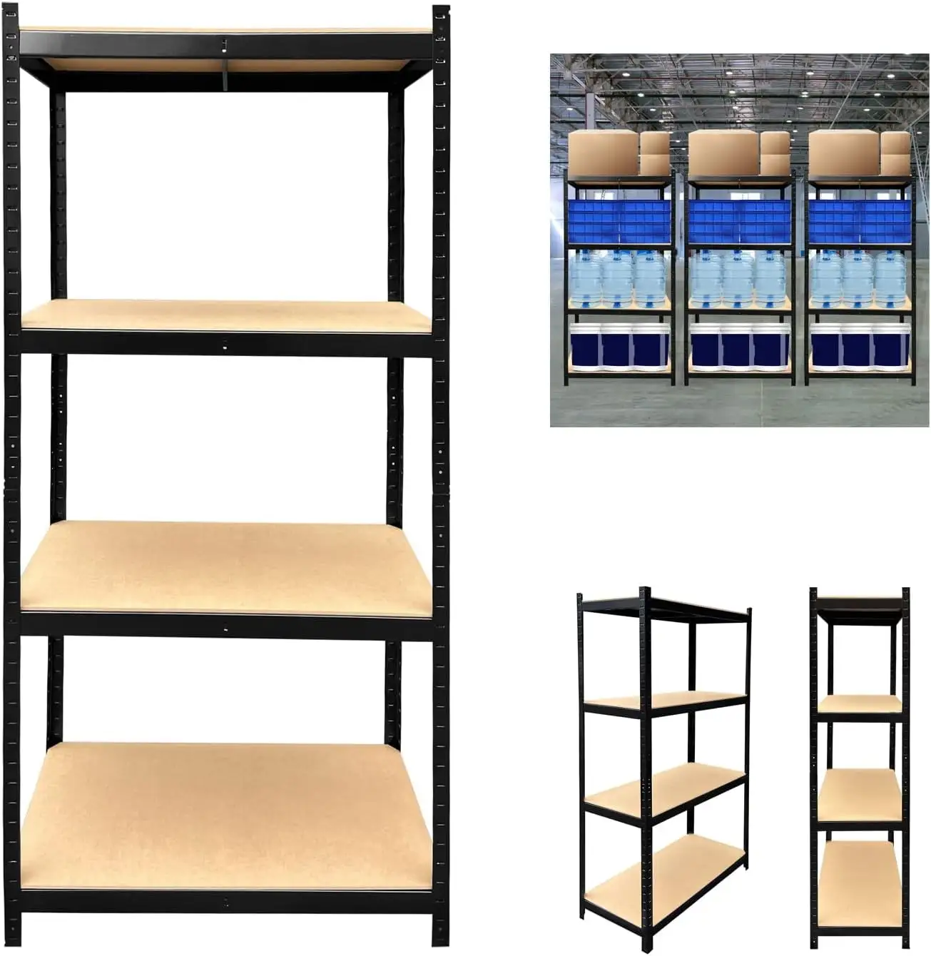 Storage Shelves Garage Shelving 4 Tier Metal Shelves for Storage. Kitchen Storage Pantry Shelves Storage Shelf. 31 x 16 x 64 Garage Shelves Laundry Room Storage. 175KG Per Shelf for Workshop. Shed