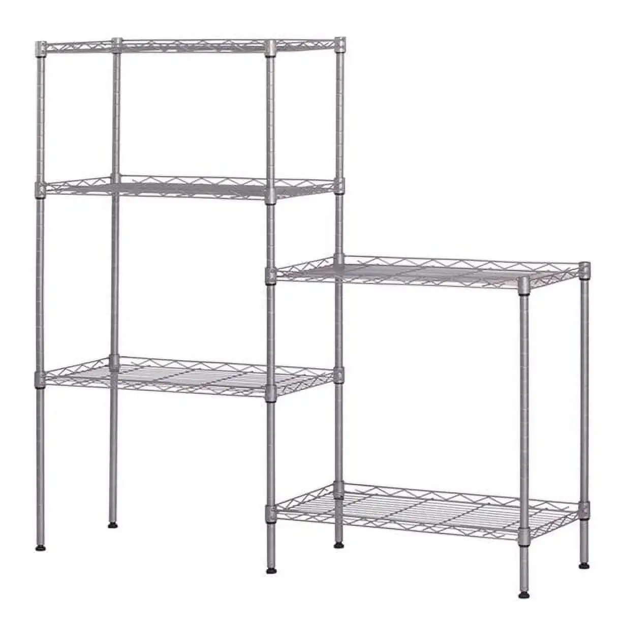 Storage Shelves Heavy Duty Shelving 5 Tier Layer Wire Shelving Unit Metal Wire Shelf Standing Garage Shelves Storage Rack .Adjustable NSF certified 14x30x60Chrome