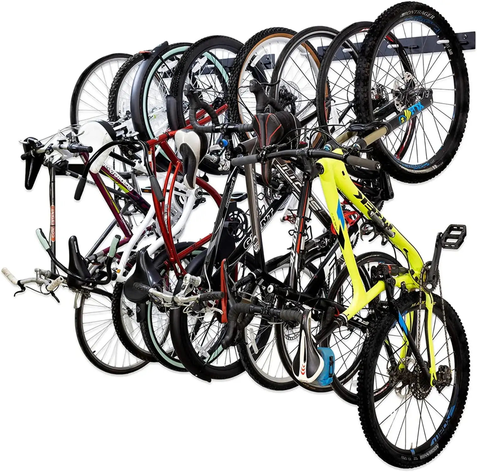 StoreYourBoard 2 Pack BLAT Bike Wall Steel Storage Rack. Holds 8 Bicycles 200 lbs per Rack