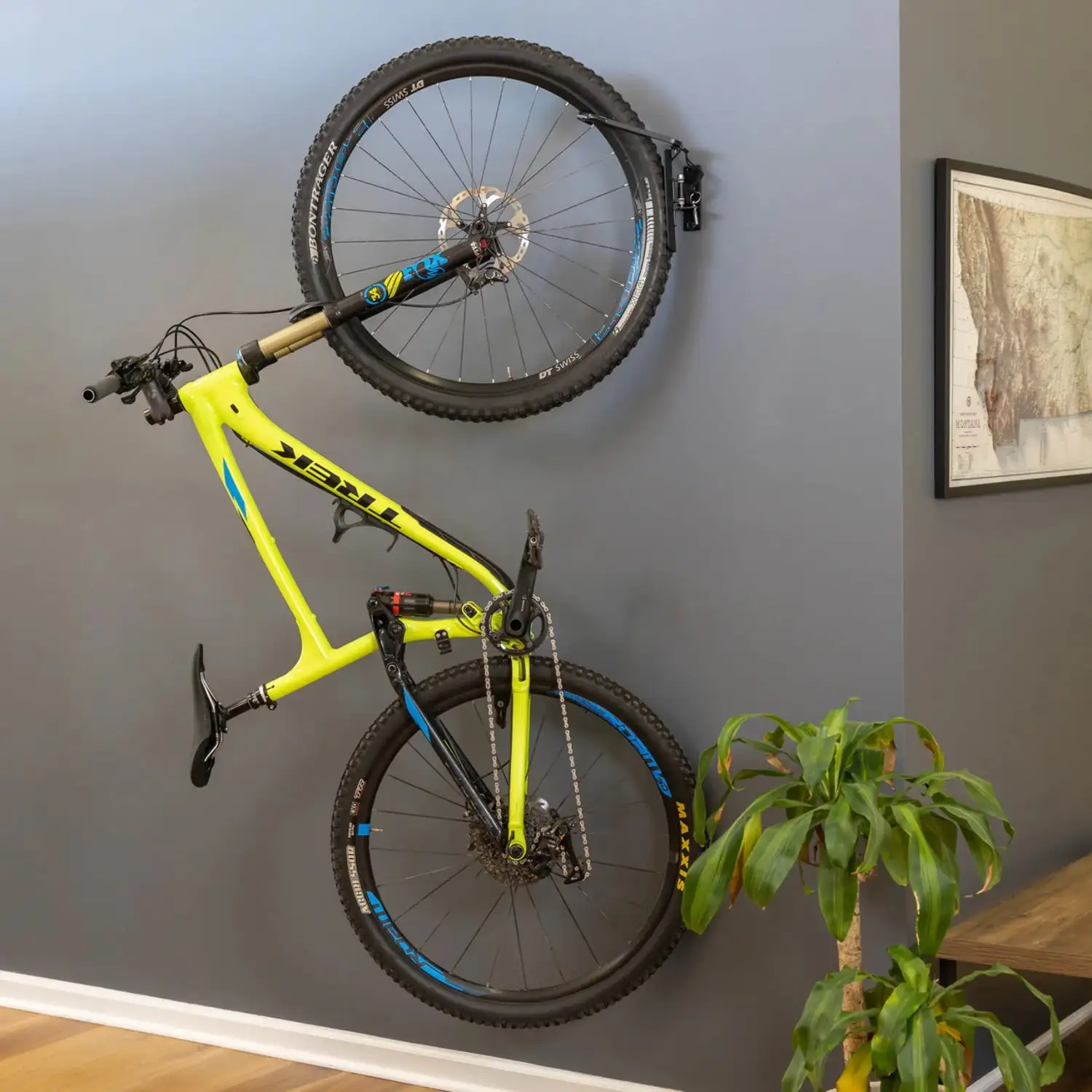 StoreYourBoard Swivel Bike Wall Storage Rack. Garage Mount Hooks. Holds 50 lbs. Mountain. Road. and Kids Bicycles