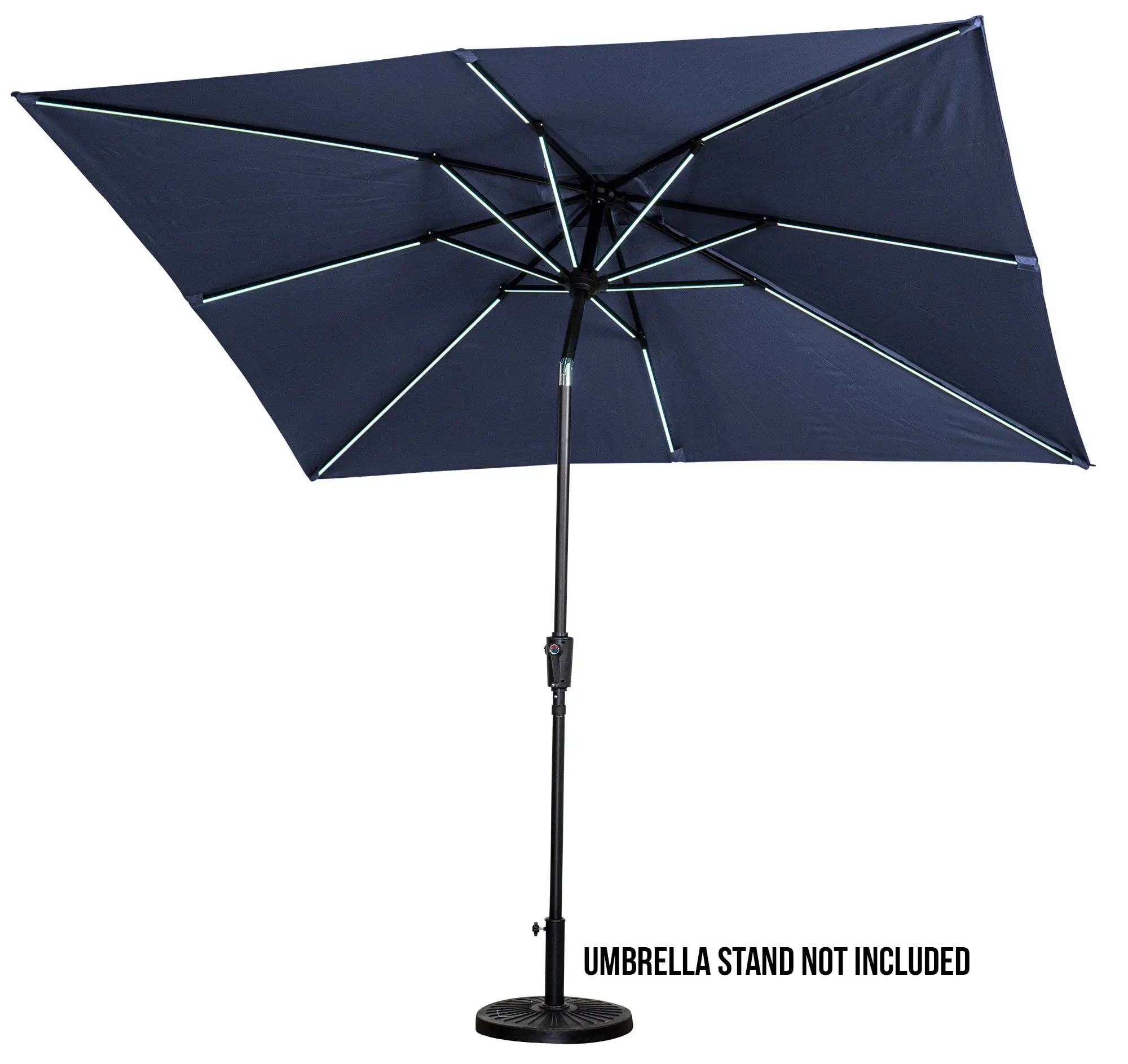 SunRay 9'x7' Rectangular Next Gen Solar Lighted Umbrella