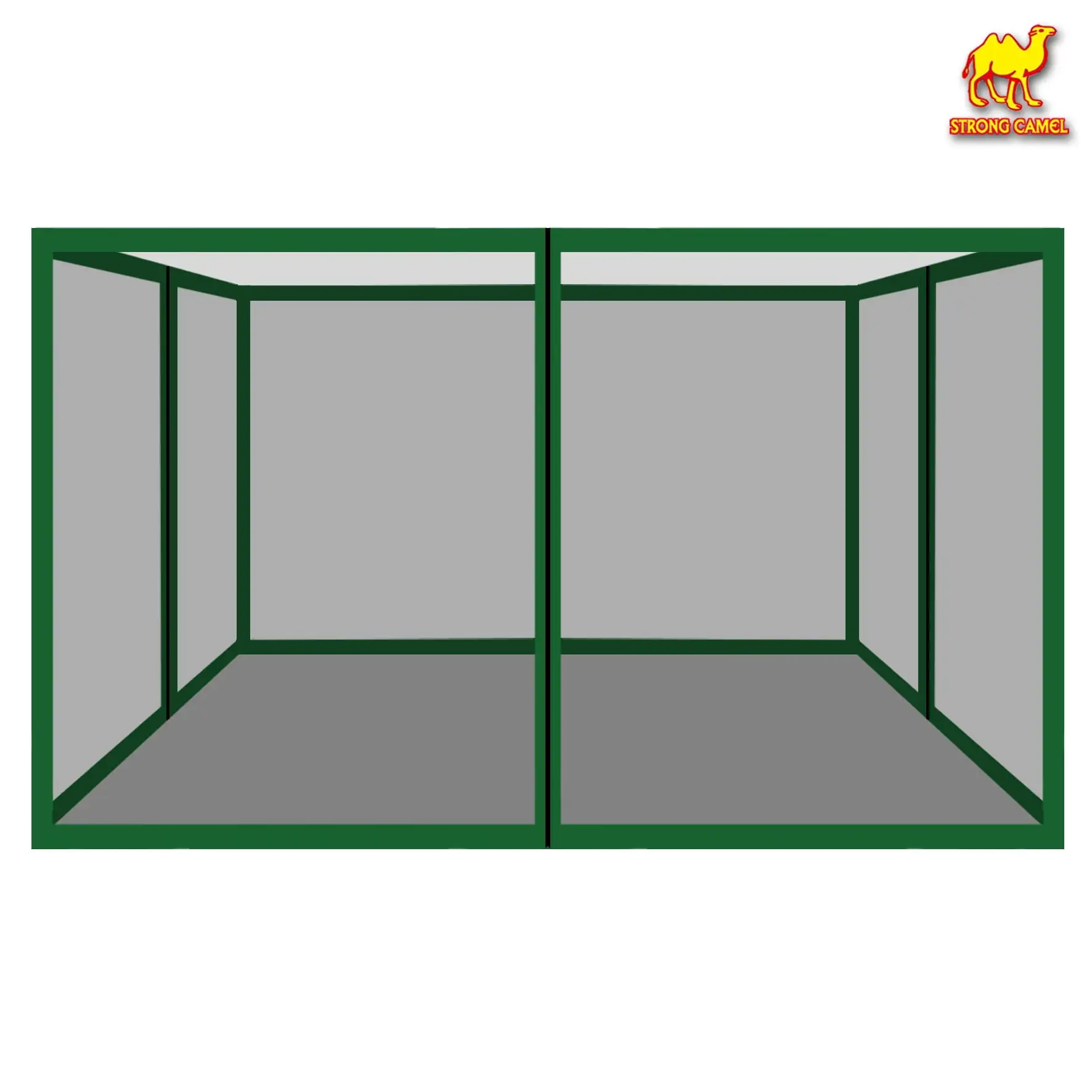 Sunny Replacement Mosquito Netting for 8' x 8' Gazebo. Zippered Mesh Sidewalls Only. Pack of 4