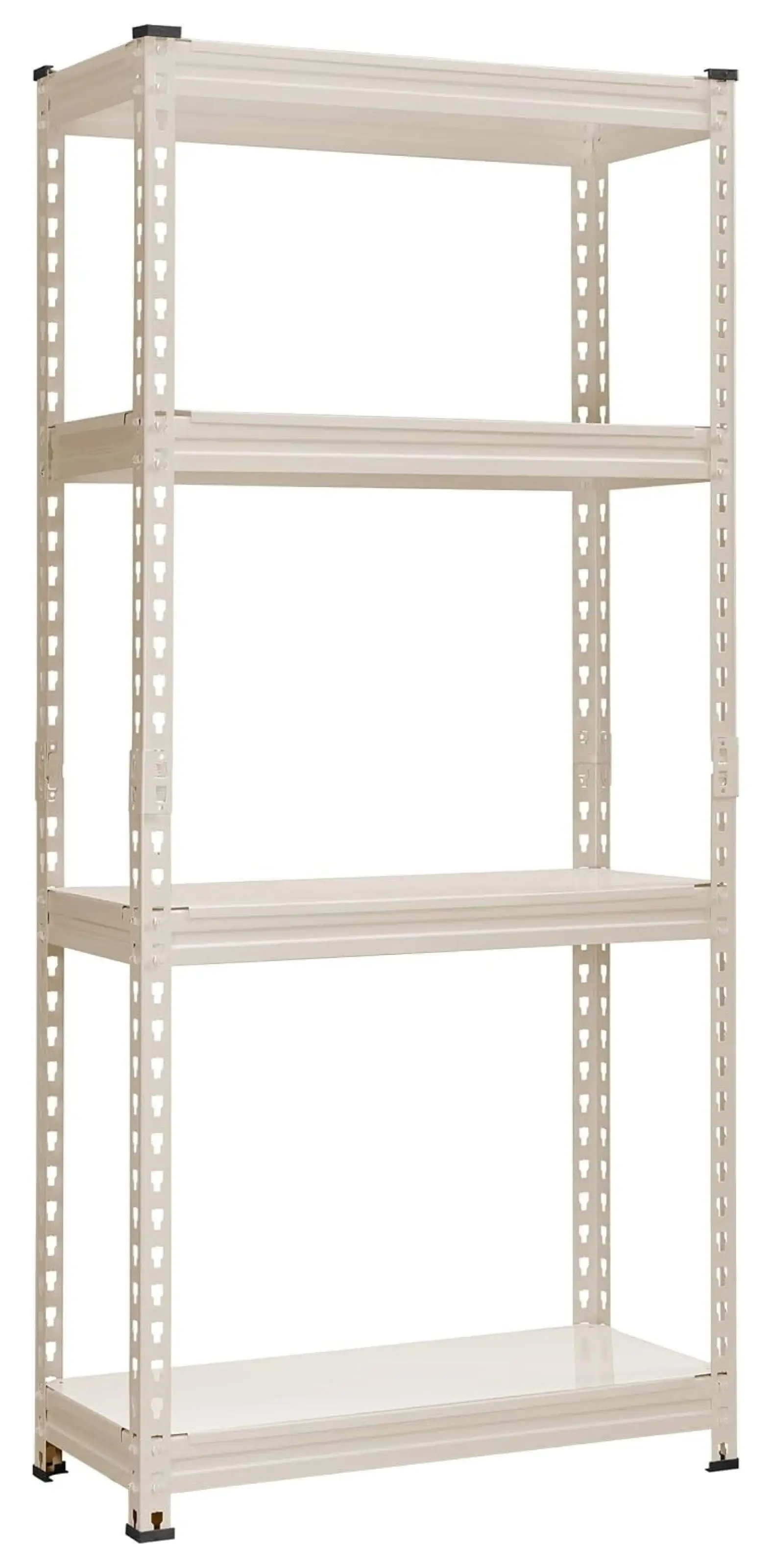 Superwum All Metal 28 W x 12 D x 59 H Storage Shelves - 4 Tier Adjustable Pantry Closet Storage Shelving Unit. Heavy Duty Utility Rack Shelf Organizer for Kitchen Garage Shop Office. White