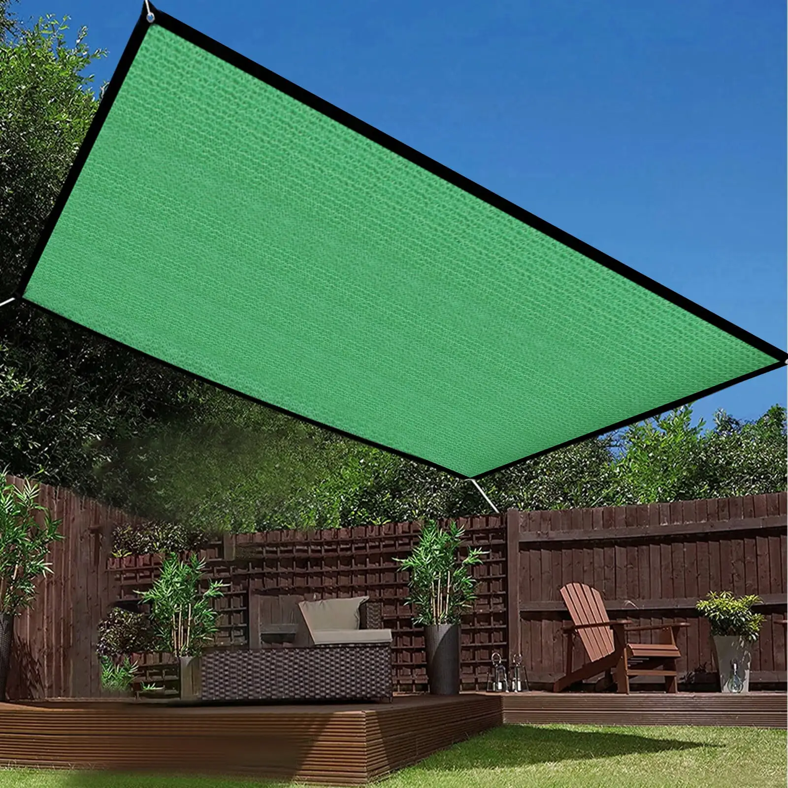 TFixol 9.84*13.12ft UV Resistant Sun Shade Sail Canopy Garden Plant Shelter Cover for Outdoor Patio Garden Backyard Activities