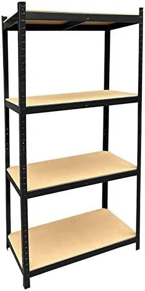 TQSBRZJ 5-tier Shelving Metal Rack Adjustable Shelves Standing Units 1929 LBS Capacity(386 lbs Per ) Heavy Duty Shelves for Workshop Shed Garage Basement 77 x 39 x 20 inches