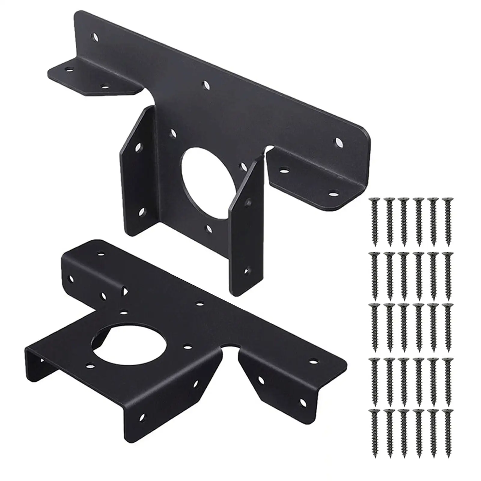 Temacd Metal Pergola Bracket .Rustproof Enhanced Durability Strong Fixation Heavy-Duty Corner Bracket Woodwork DIY Post Base Kit