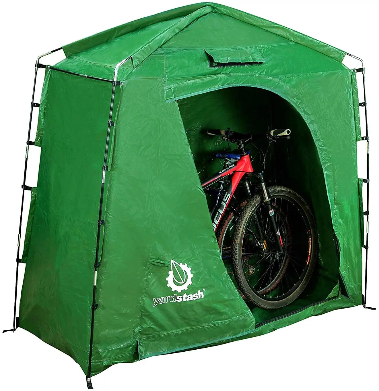 The YardStash IV: Heavy Duty. Space Saving Outdoor Storage Shed Tent - 74 Wide x 32 Deep x 68 High