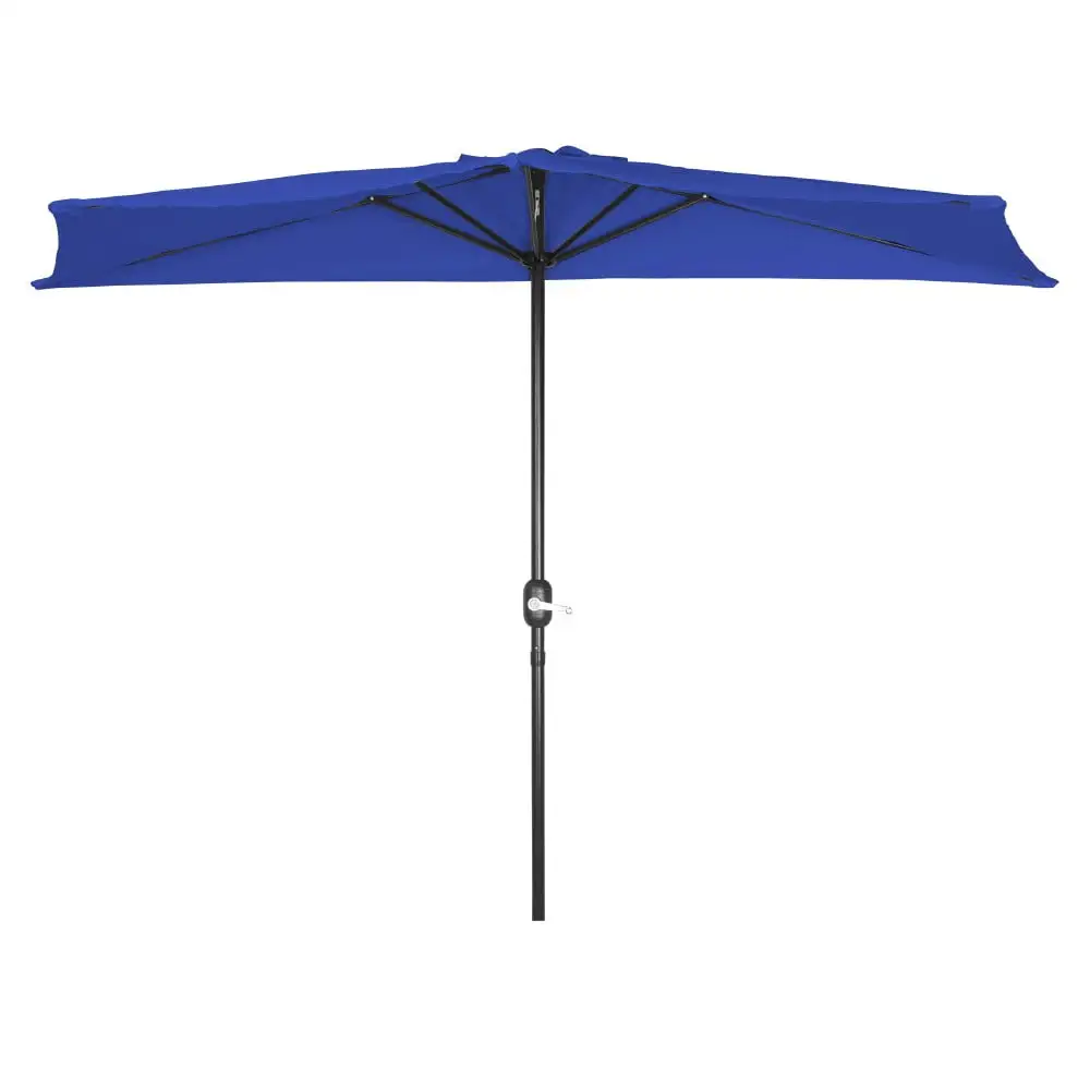 Trademark Innovations 9' Patio Half Market Umbrella (Azure)