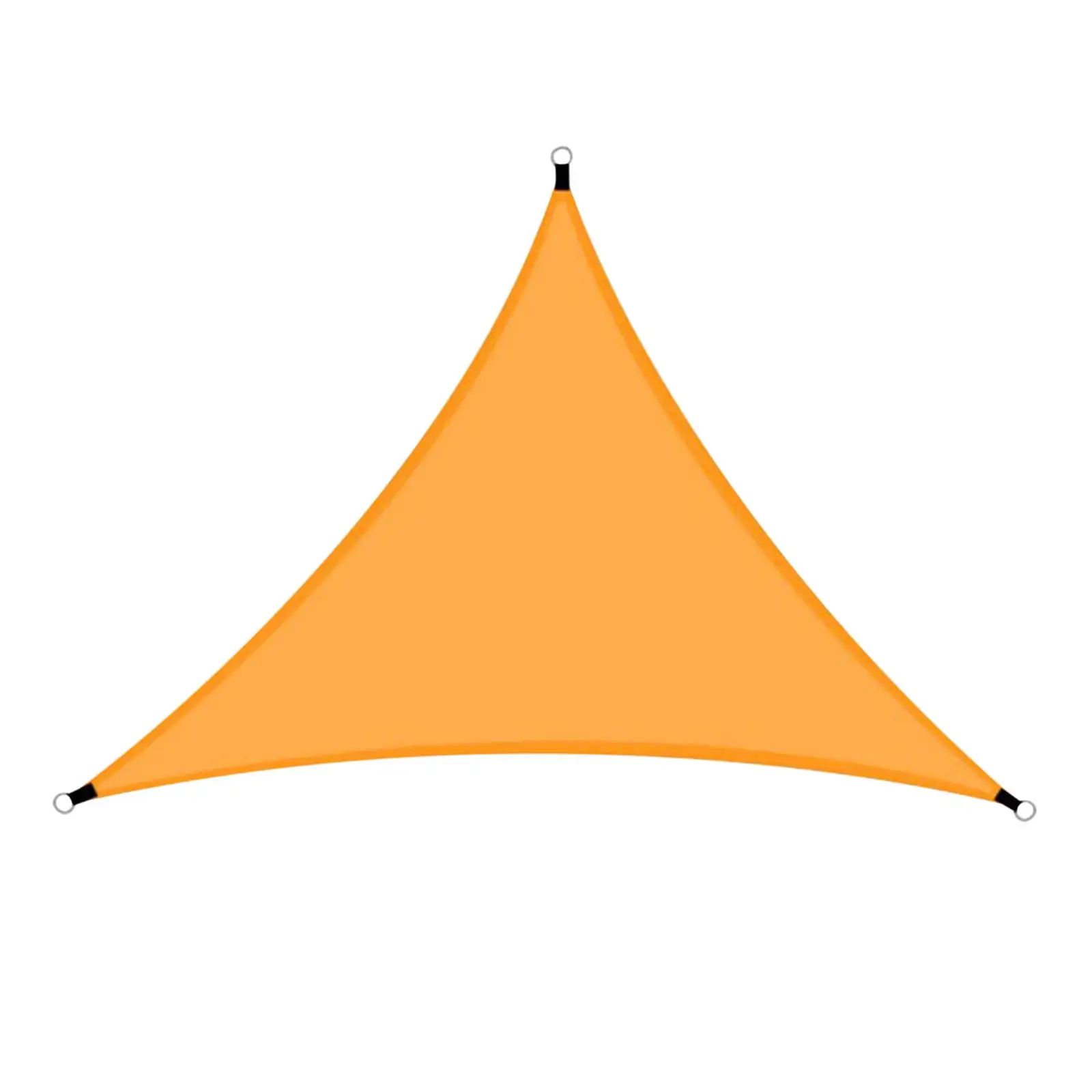 Triangle Sun Shade Sail Canopy Cloth Screen. Sunshade Triangular Canopy. Water Air Permeable & UV Block. Heavy Duty. Carport Patio Outdoor Backyard. Orange