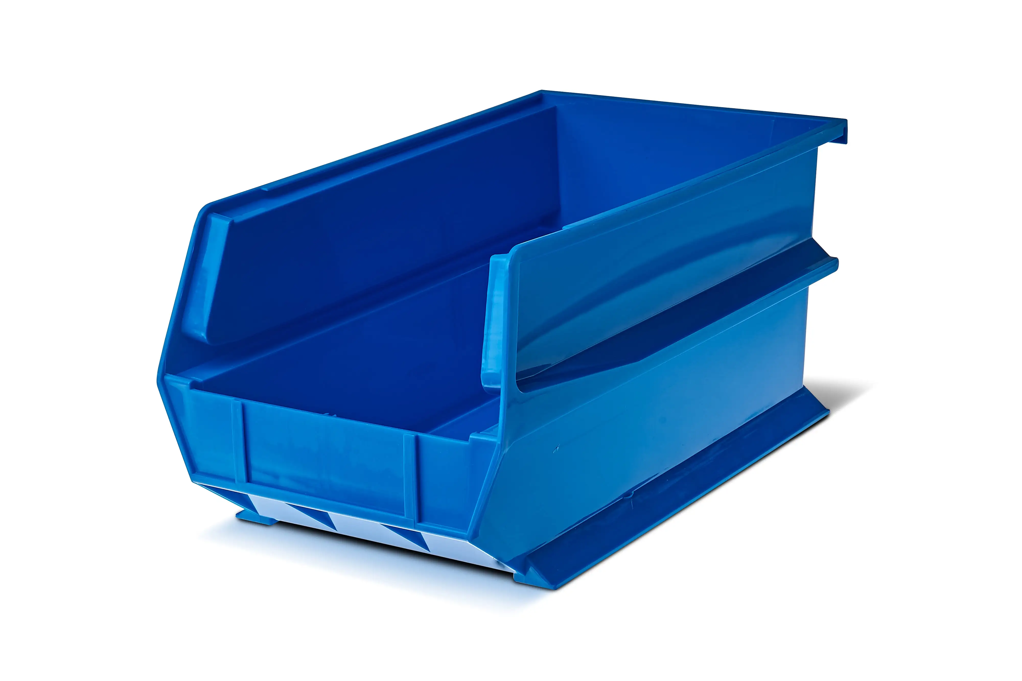 Triton Products LocBin 14-3/4L x 8-1/4W x 7H Stacking. Hanging. Interlocking Polypropylene Bins. 6ct