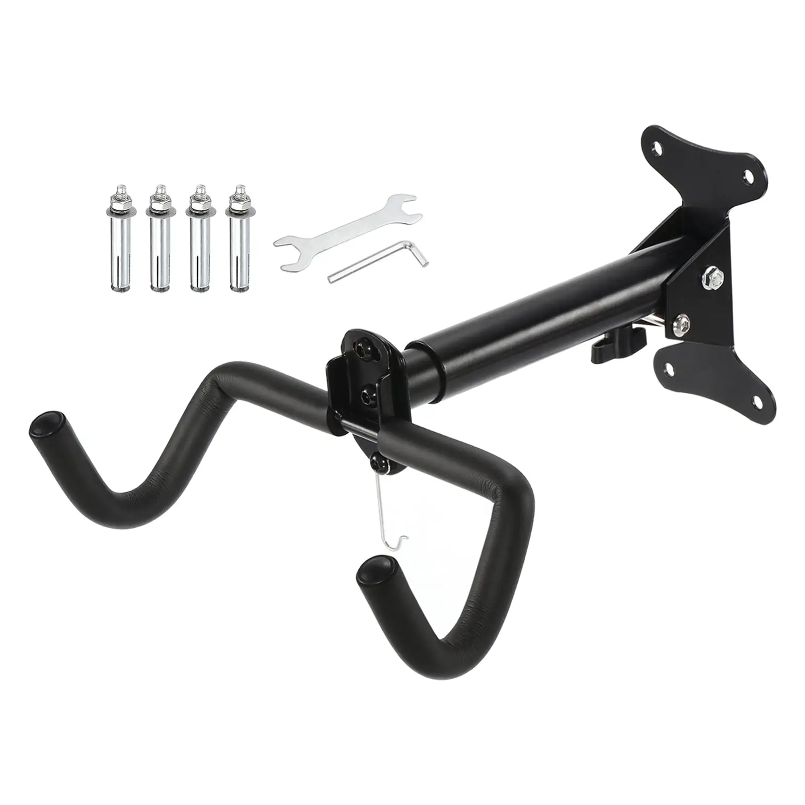 Uxcell Bike Wall Mount Garage Horizontal Adjustable Bicycle Storage Hanging Hook for Indoor