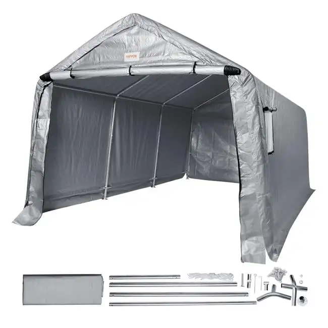 Vevor Outdoor Portable Storage Shelter Shed. Gray