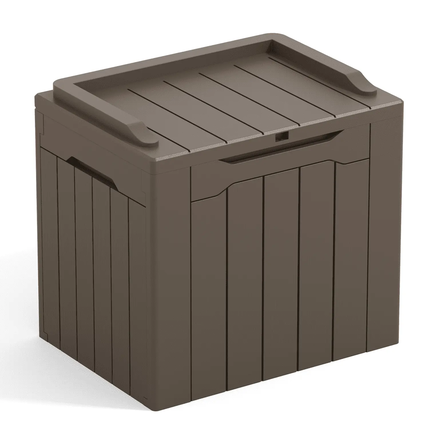 Vineego All-Weather 32 Gallon Patio Deck Box with Seat.Brown