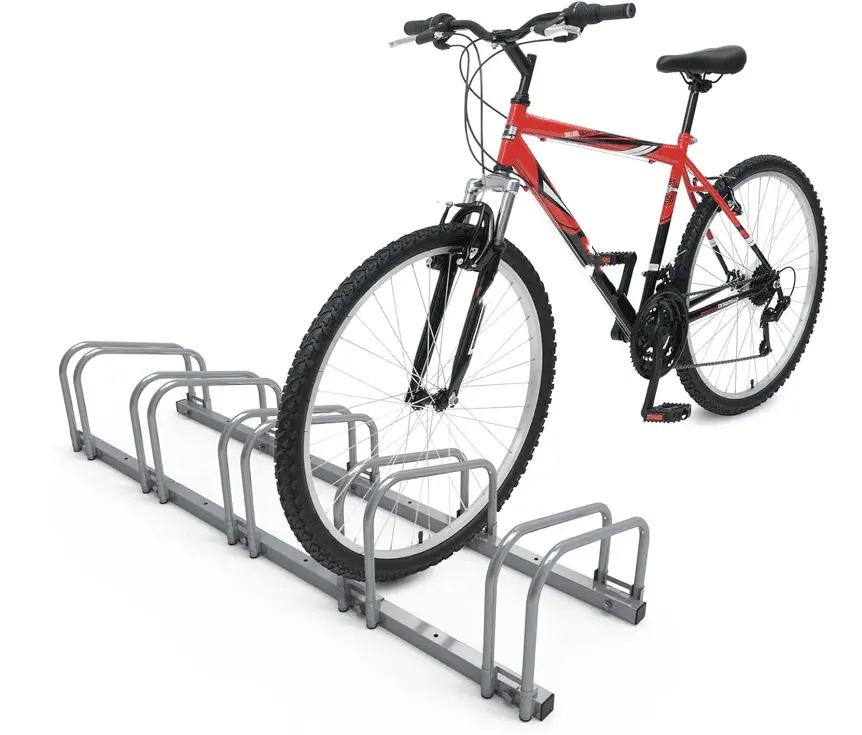 Vinsco Bike Stand Floor 5 Rack Bike Garage Bicycle Storage Parking Rack Cycle Organizer Locking Stand for Indoor Outdoor