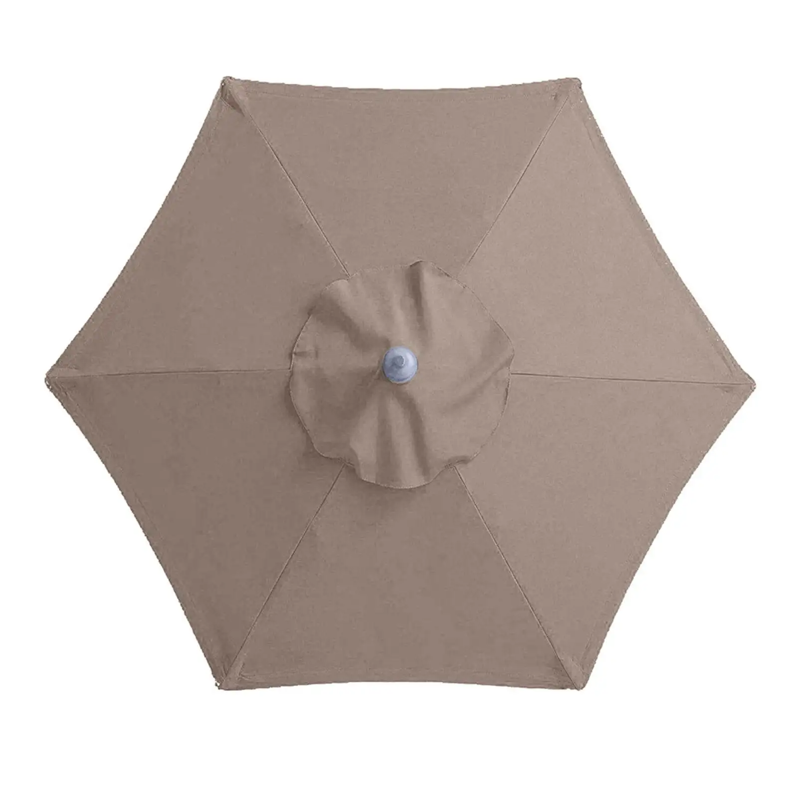 WRKEKC Garden Umbrella Outdoor Stall Umbrella Beach Sun Umbrella Replacement Cloth 118inch Khaki