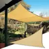 WYFCFF Triangular Shade Net Heat-Resistant Shade Sail Set Breathable UV Resistant Canopy for Patio Lawn Garden Outdoor