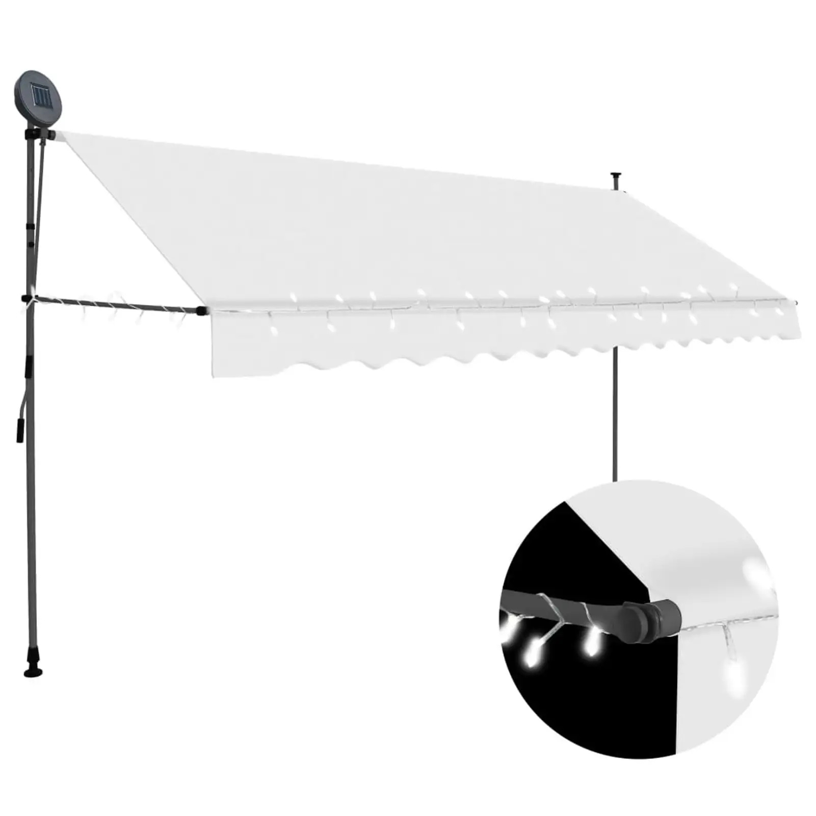 Walmeck Manual Retractable Awning with 137.8