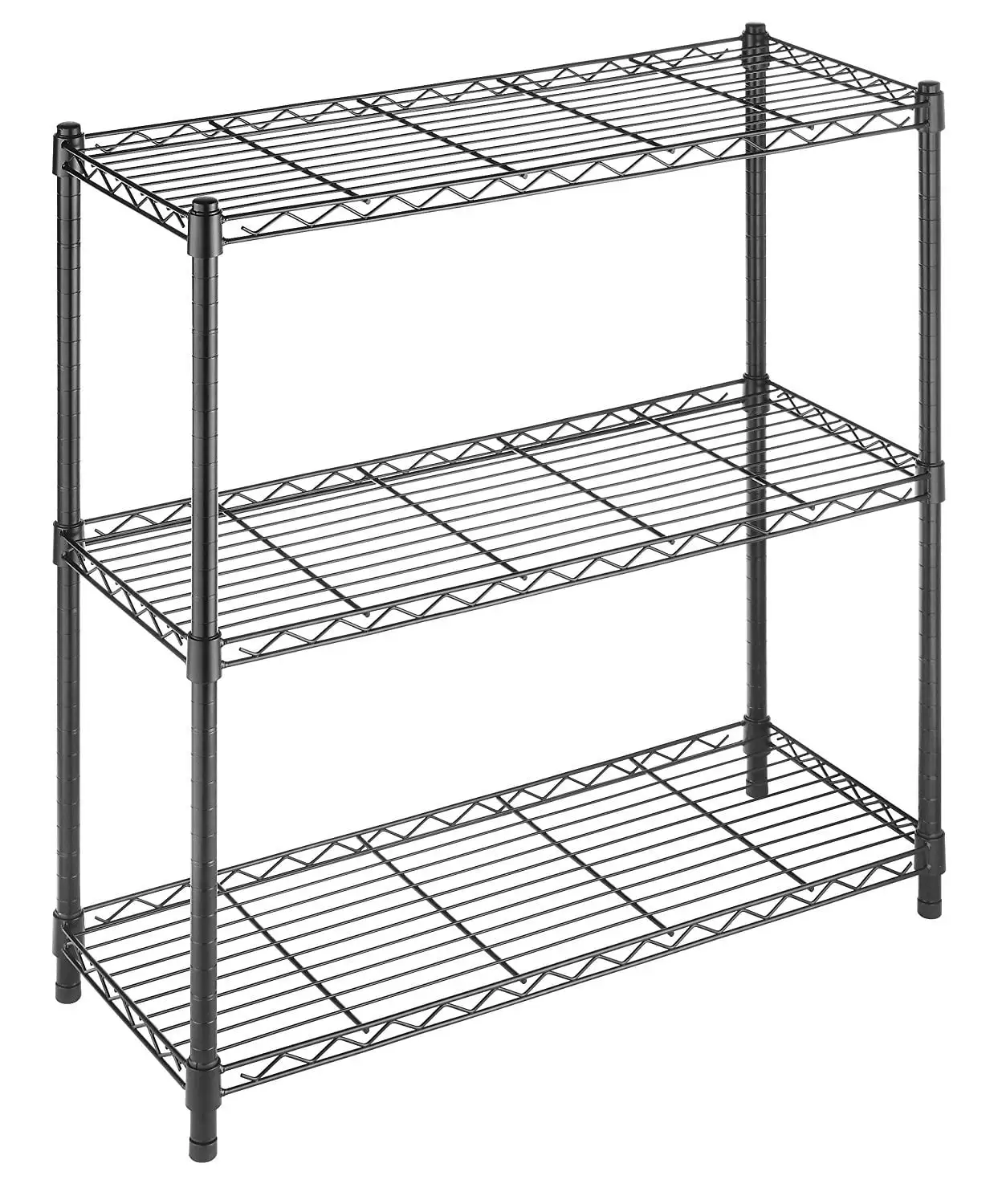 Whitmor Supreme 3 Tier Wire Shelving Black. 350 lb Capacity