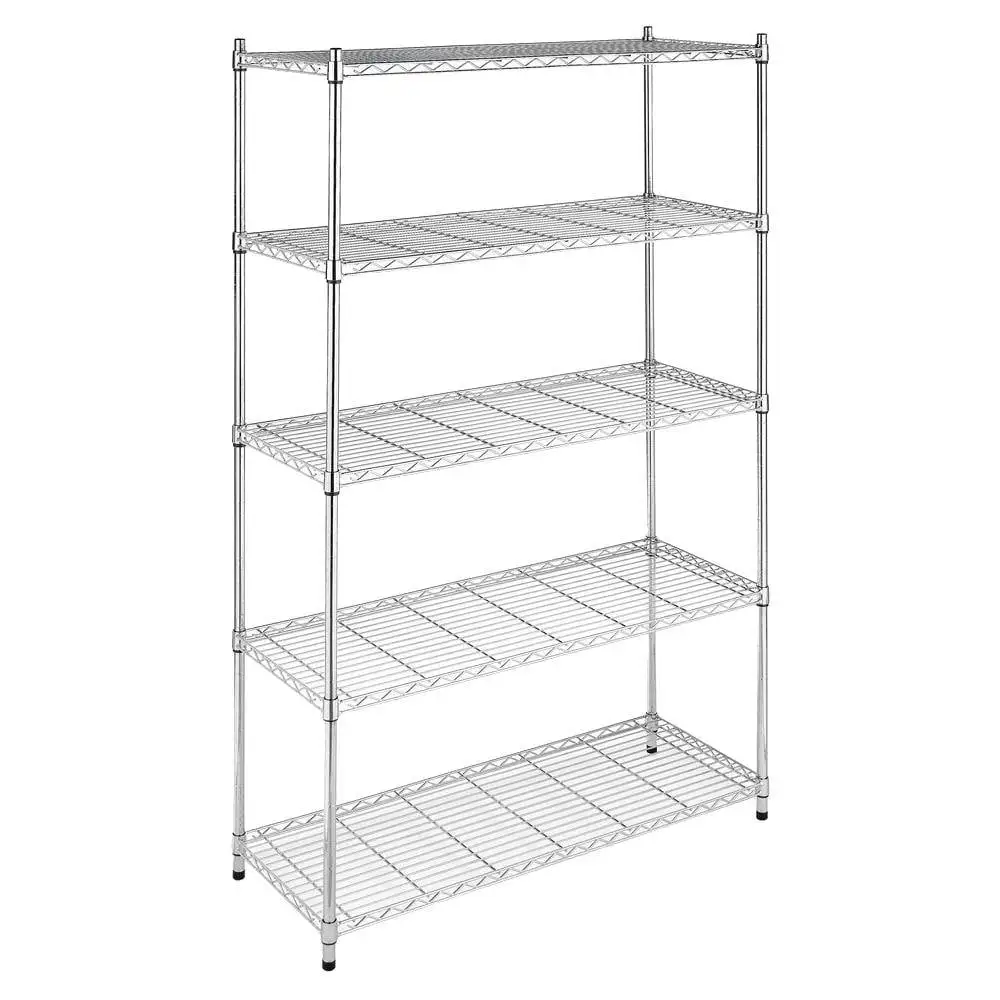 Whitmor Supreme 5 Tier Shelving Chrome