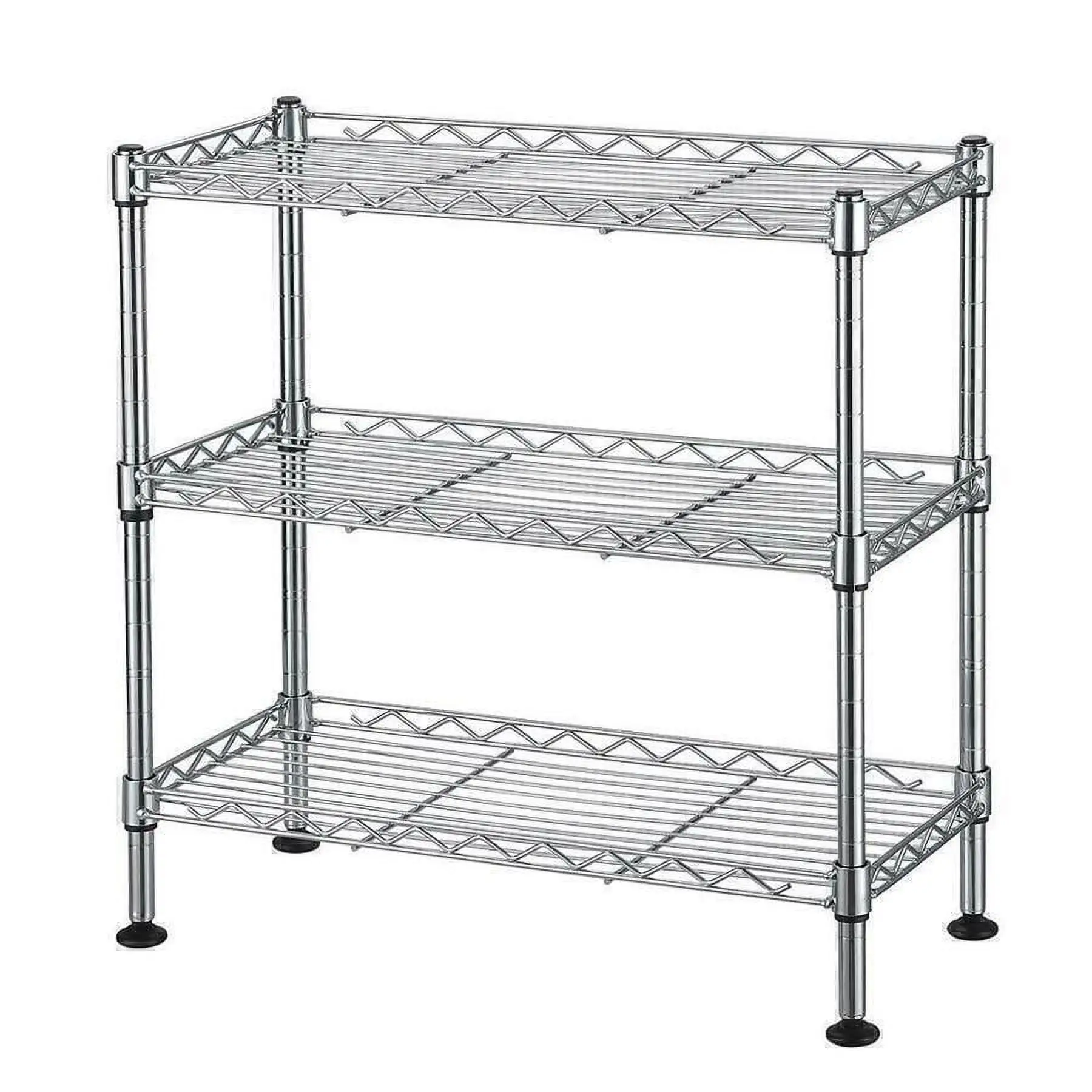 Wire Shelving Rack Adjustable Commercial Garage Kitchen Storage 3 Tier