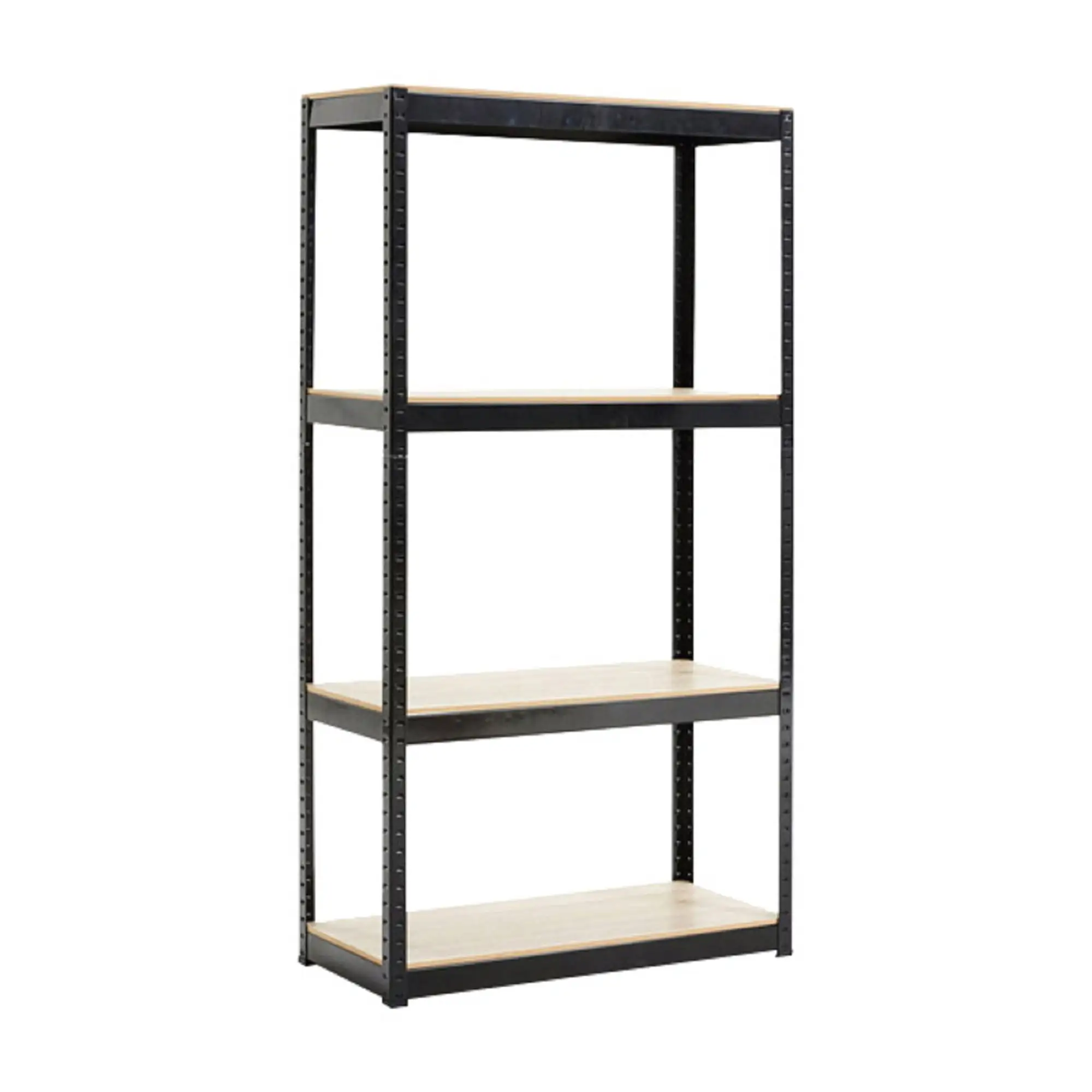 Xukmct 4 Tiers Storage Rack Shelving Unit Steel Garage Utility Rack Adjustable Shelves Display Stand. Black