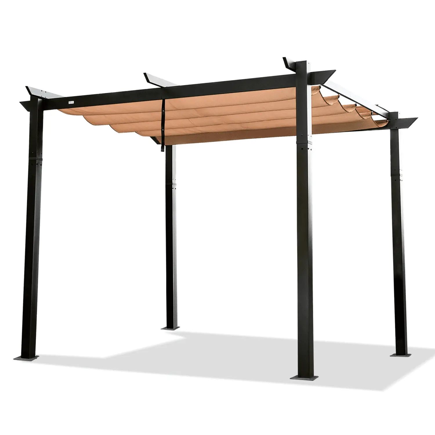 YLtoohoom Outdoor Retractable Pergola with Weather-Resistant Canopy Aluminum Garden Pergola Patio Grill Gazebo for Courtyard