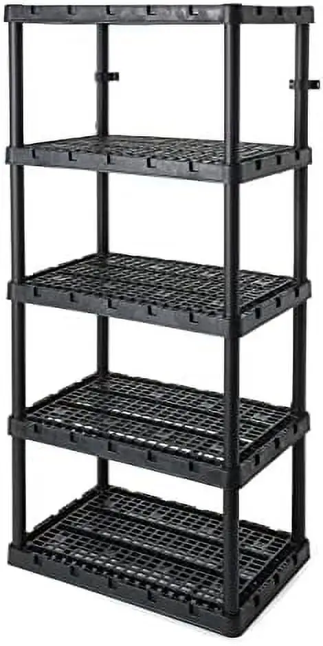 YPDCHB 5 Knect-- Ventilated Extra Heavy Duty Unit 24 x 36 x 72 Organizer System for Home Garage Basement & Laundry Black