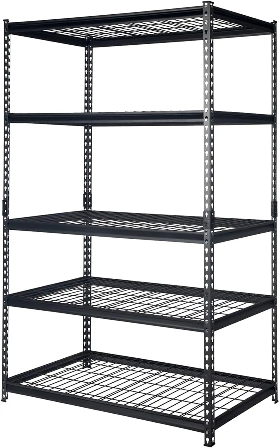 YPSXVGJ 30" W x 12" D x 60" H Adjustable Height 4- Steel Shelving Unit Utility Organizer Rack for Home Office and Warehouse