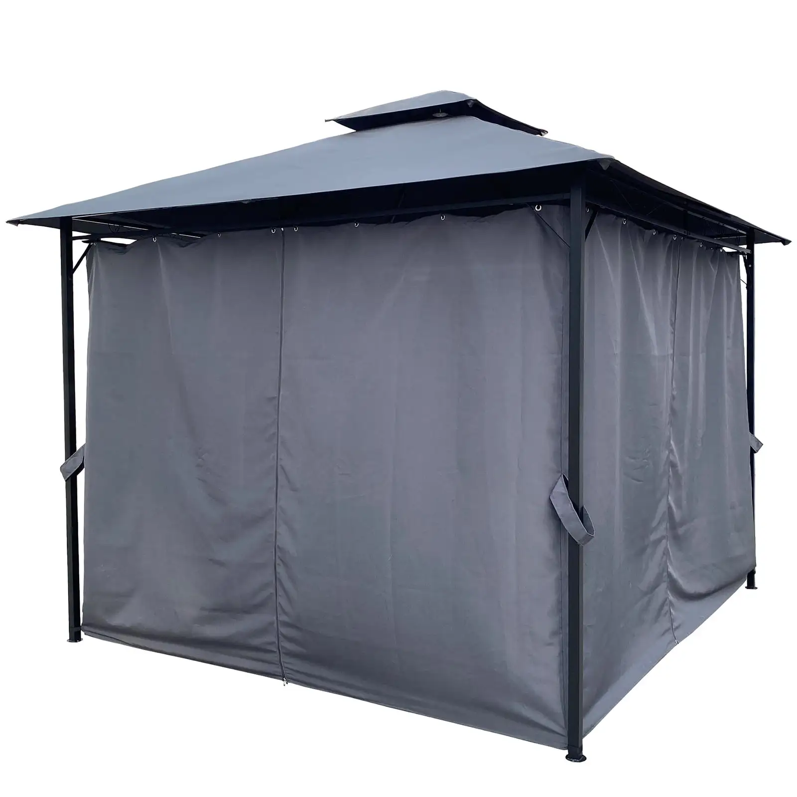 YesFashion 10'x10' Gazebo. Canopy Tent Gazebos Outdoor. with Metal Frame. Double Vent Canopy Gazebo. Easy Setup Outdoor Canopy Shelter for Patio Backyard Deck Lawns Balcony Garden