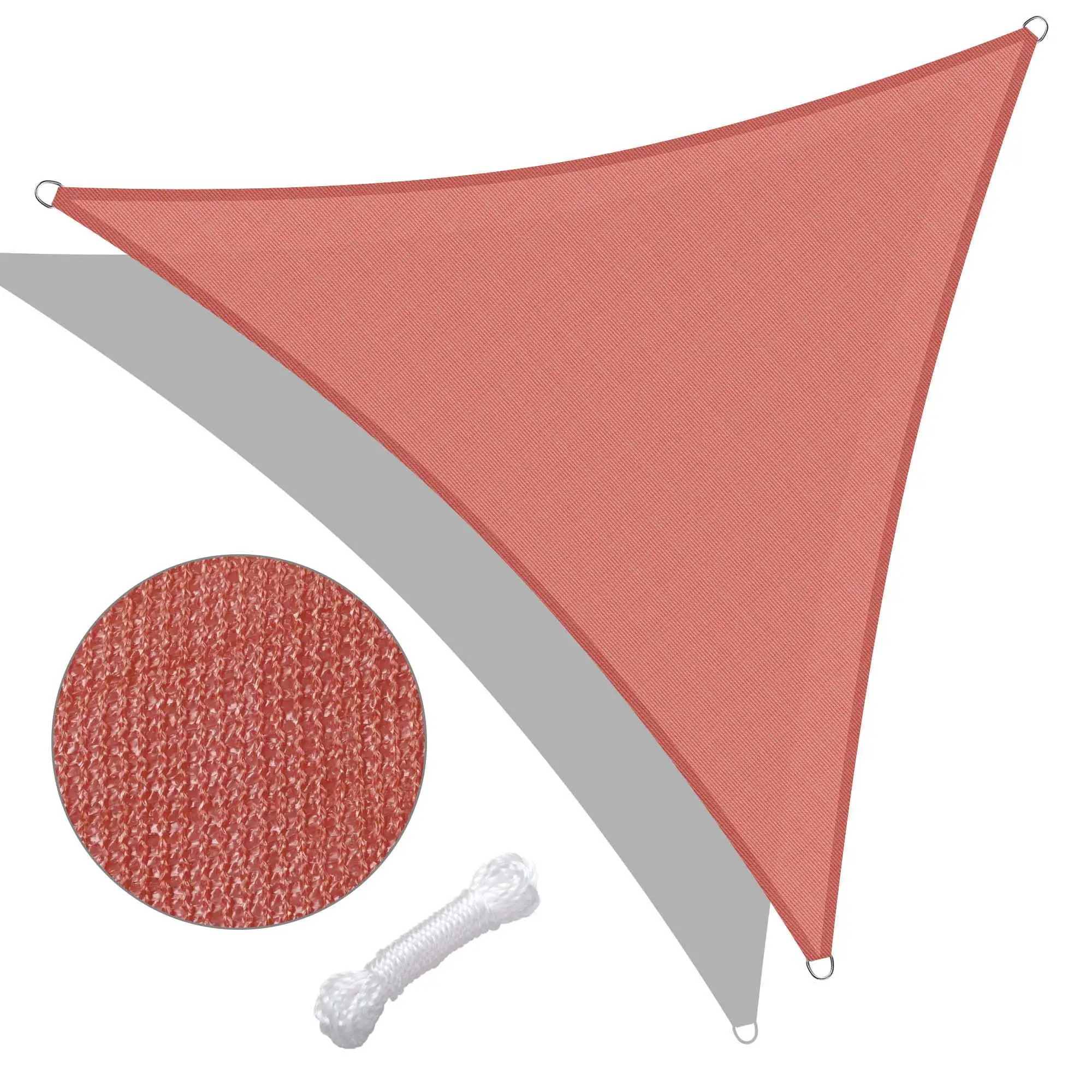 Yescom 11.5' Triangle Sun Shade Sail Beach Canopy Cover Uv Blocking